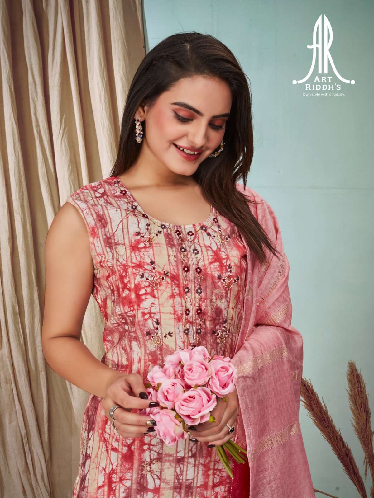 Art Ridh vol -2 MODAL CHANDARY HEAVY KHATLIWORK AND HAND WORK Kurti Wholesale catalog