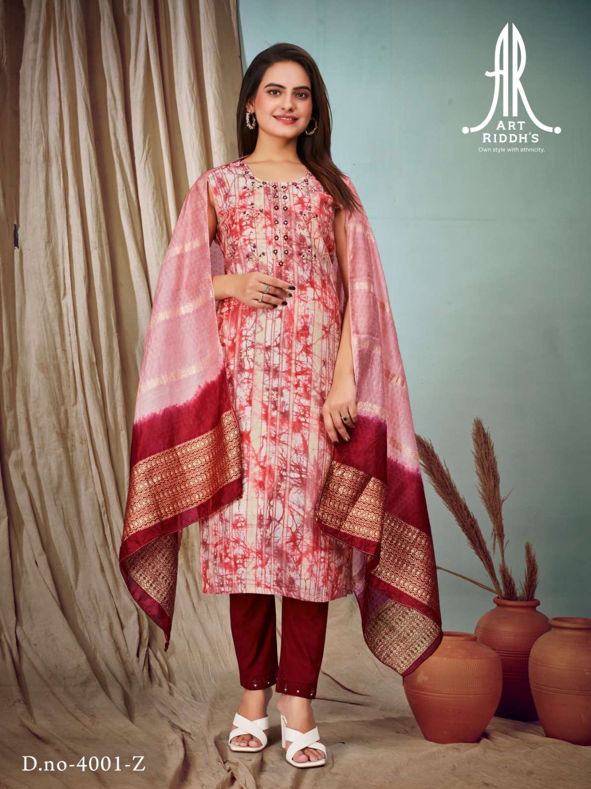 Art Ridh vol -2 MODAL CHANDARY HEAVY KHATLIWORK AND HAND WORK Kurti Wholesale catalog