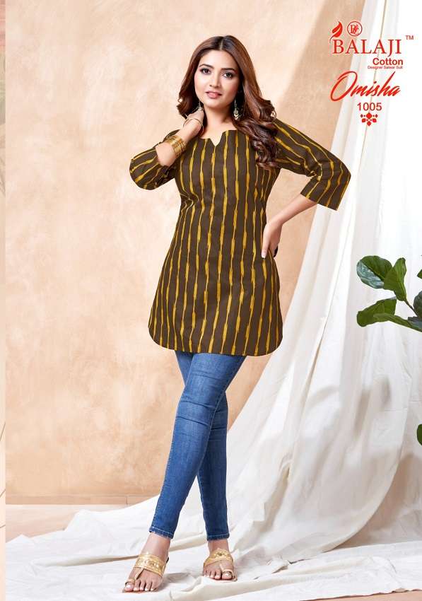 Balaji Omisha Vol-1 -Readymade Short Tops -Wholesale Catalog
