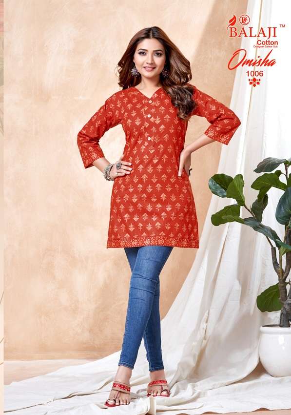Balaji Omisha Vol-1 -Readymade Short Tops -Wholesale Catalog