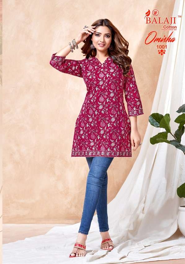 Balaji Omisha Vol-1 -Readymade Short Tops -Wholesale Catalog