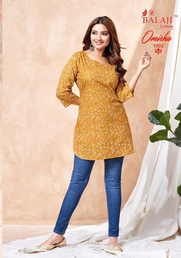 Balaji Omisha Vol-1 -Readymade Short Tops -Wholesale Catalog
