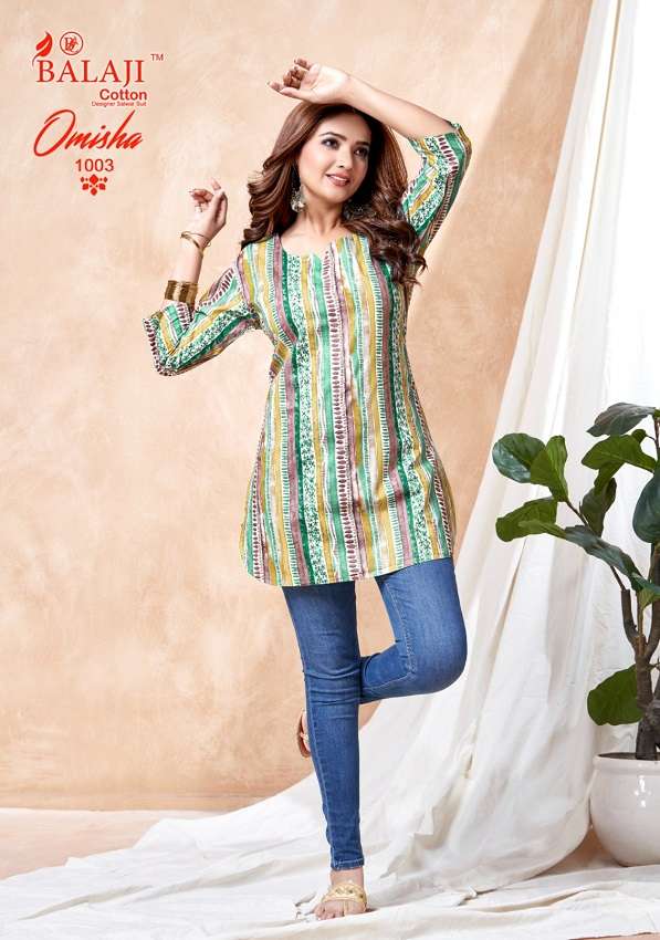 Balaji Omisha Vol-1 -Readymade Short Tops -Wholesale Catalog