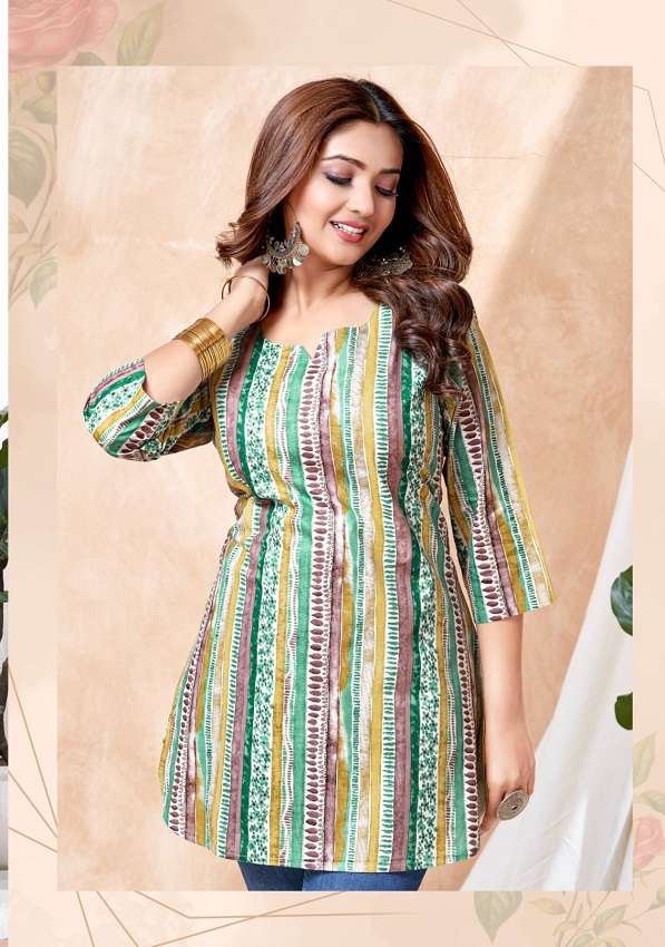Balaji Omisha Vol-1 -Readymade Short Tops -Wholesale Catalog
