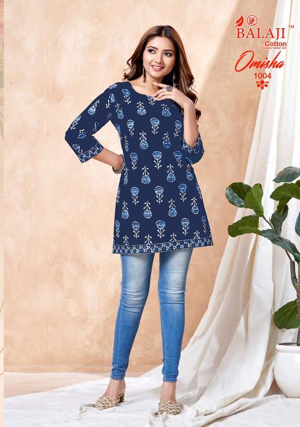 Balaji Omisha Vol-1 -Readymade Short Tops -Wholesale Catalog