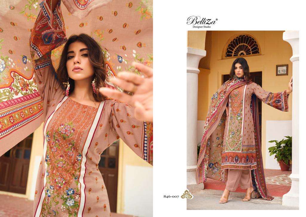 Belliza Naira Vol 21 Cotton Designer Dress Material Wholesale catalog