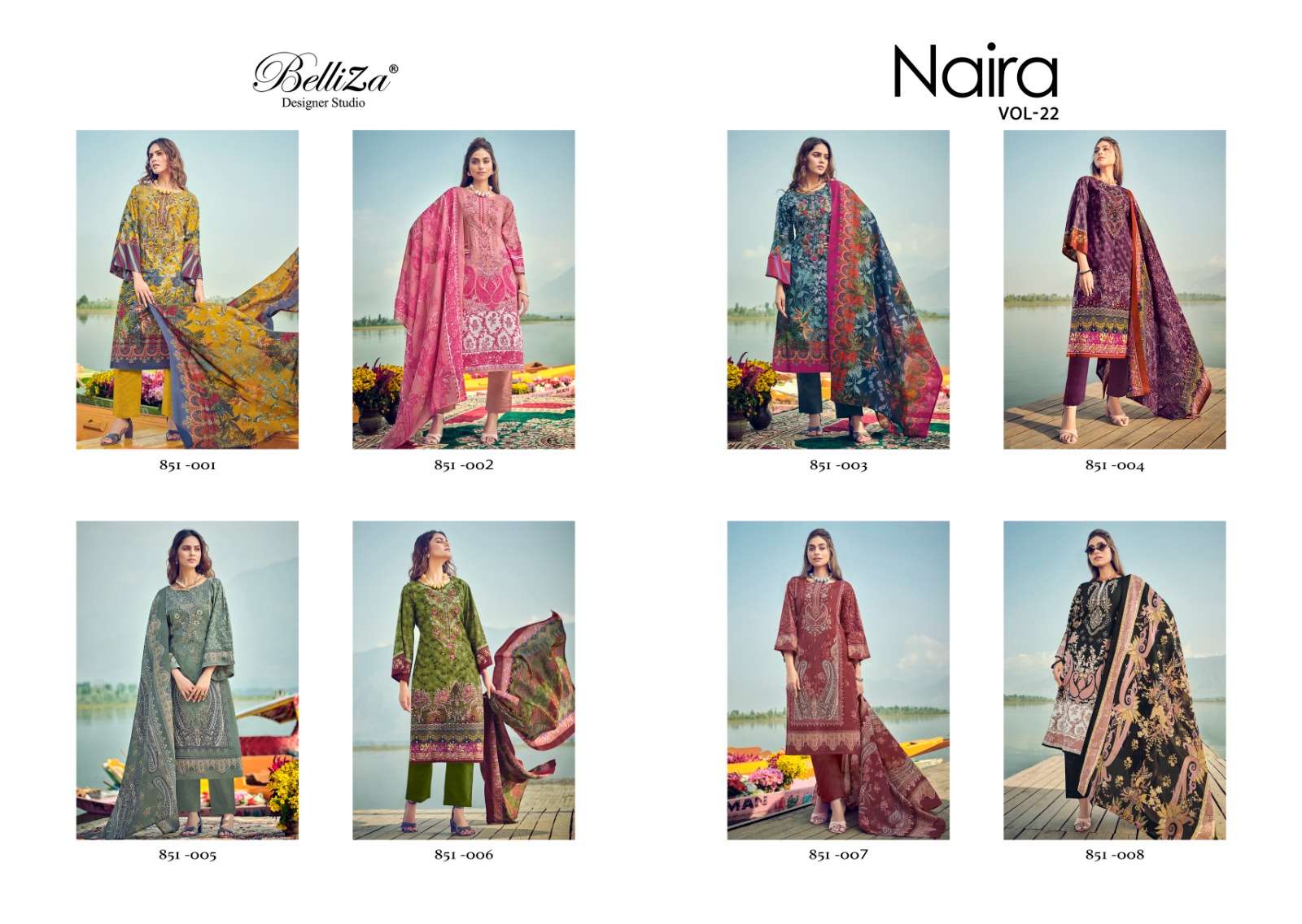 Belliza Naira Vol 22 Cotton Designer Dress Material Wholesale catalog