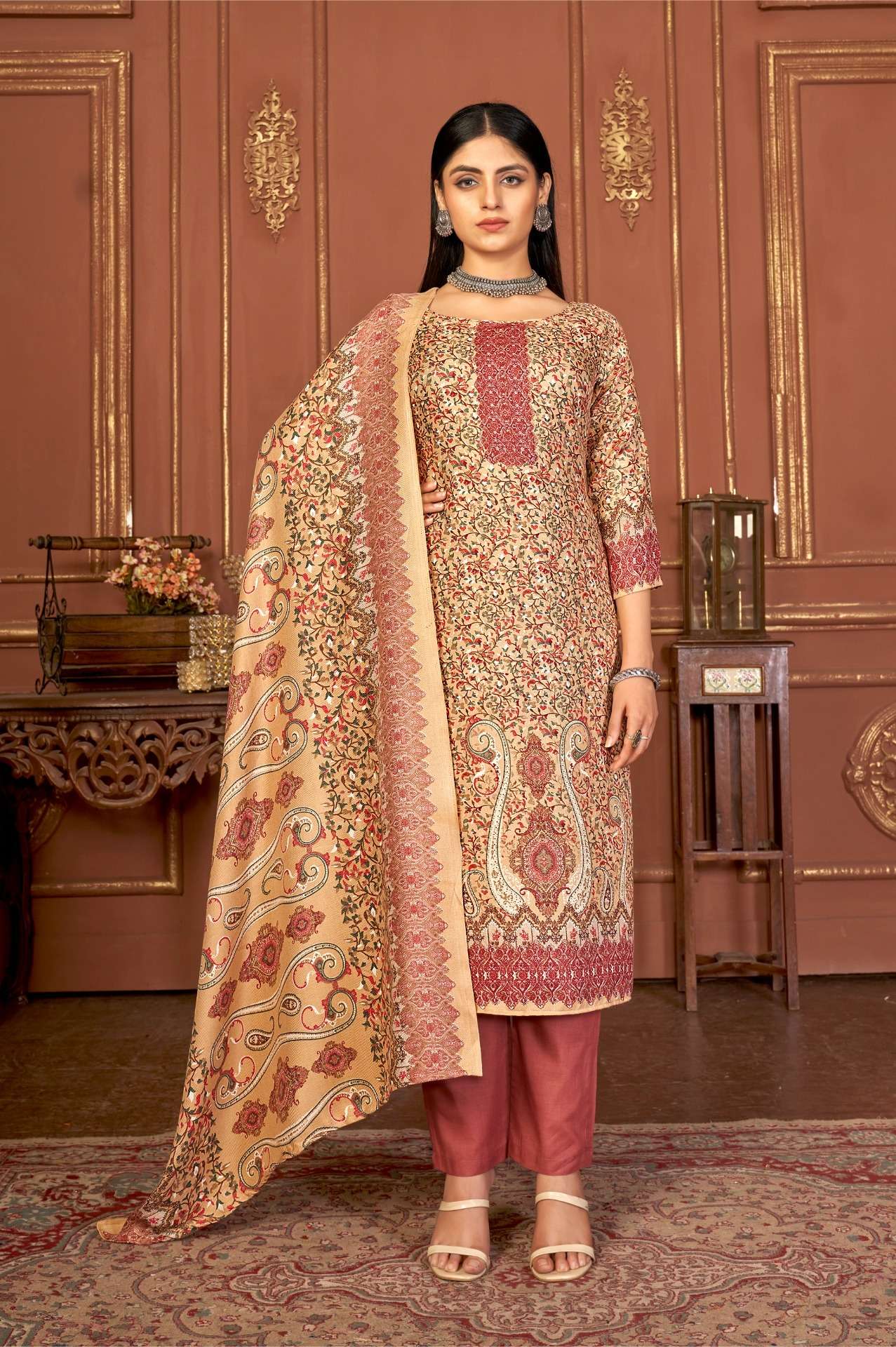 Bipson Safari 2397 Wool Pashmina Dress Material  Wholesale catalog