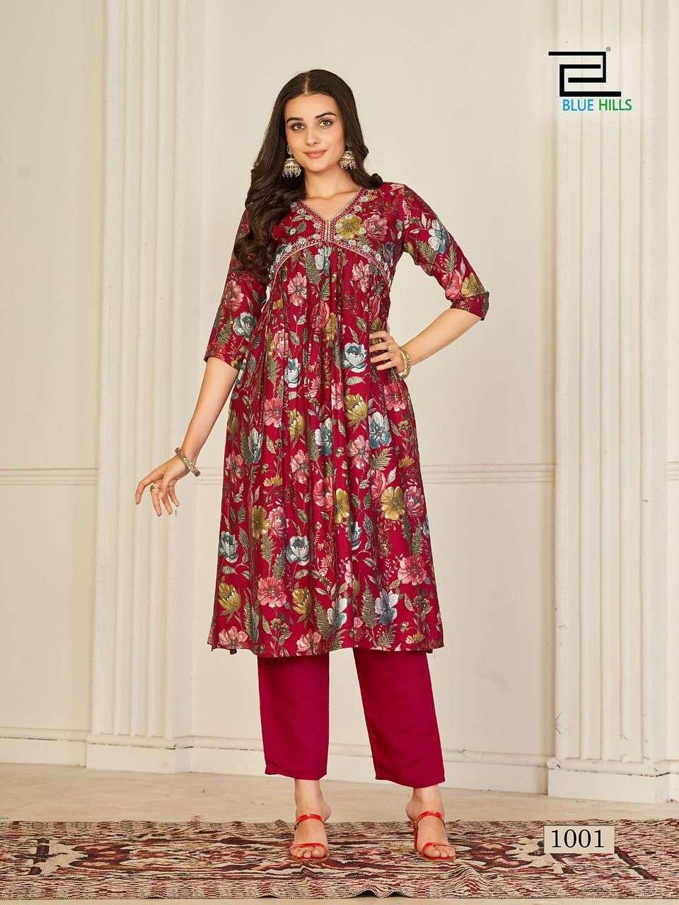 Blue Hills Suhana Modal Chanderi Kurti With Bottom Wholesale catalog