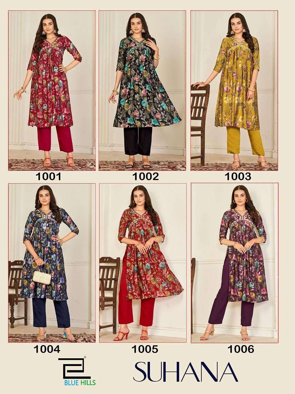 Blue Hills Suhana Modal Chanderi Kurti With Bottom Wholesale catalog