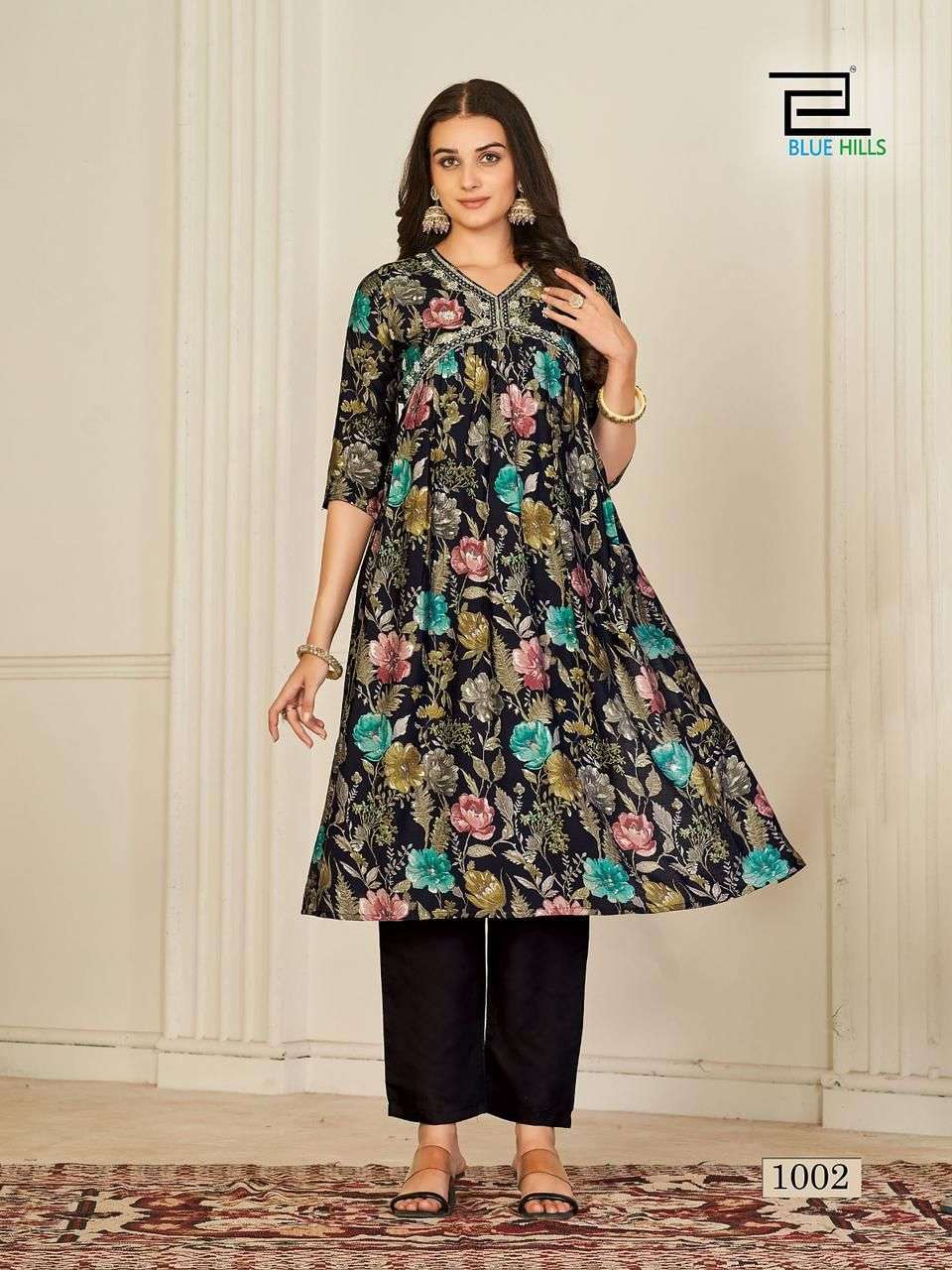 Blue Hills Suhana Modal Chanderi Kurti With Bottom Wholesale catalog