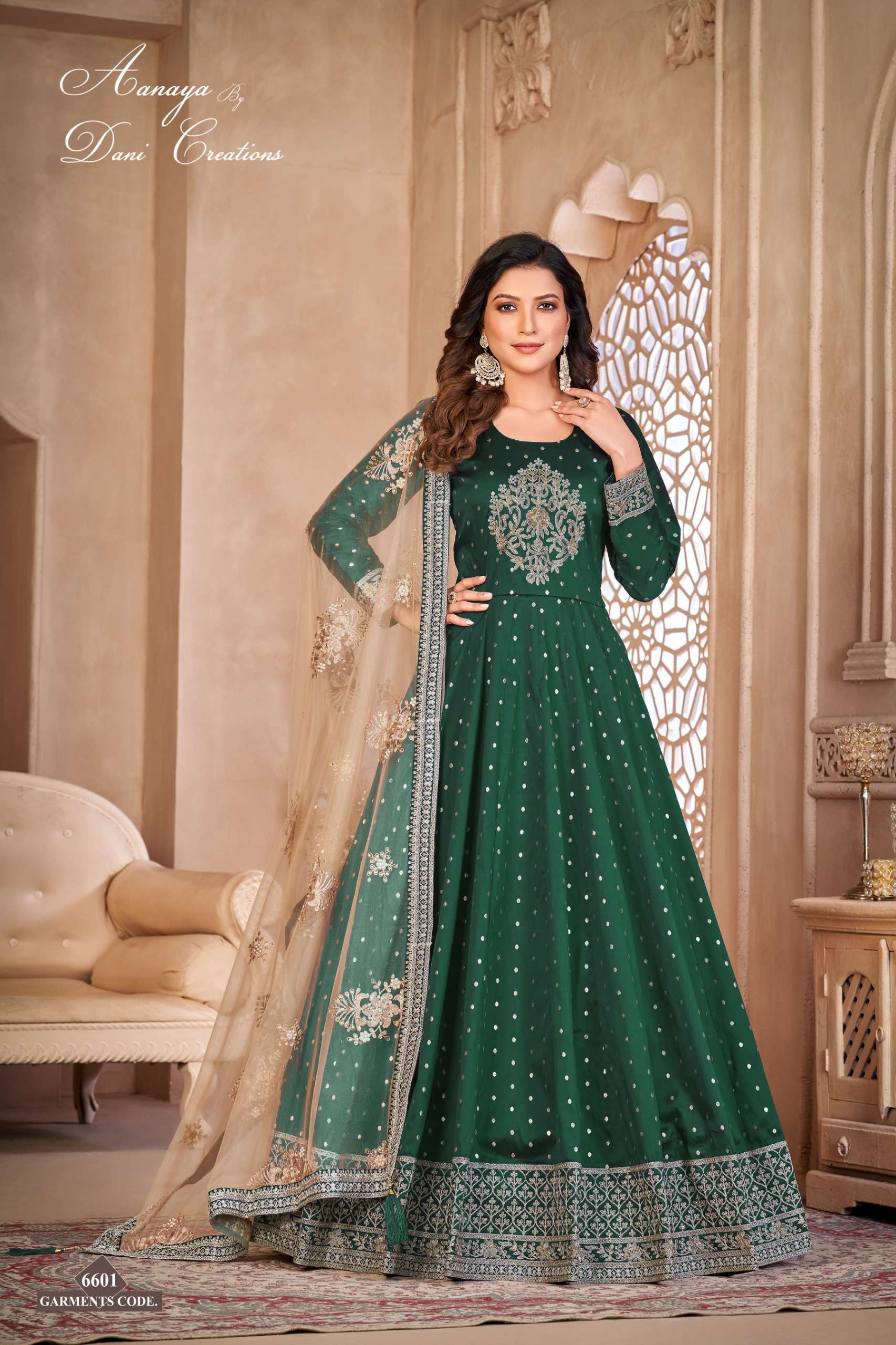 Dani Aanaya Vol 166 Tafeta Butti Innovative Look Indo Wholesale catalog