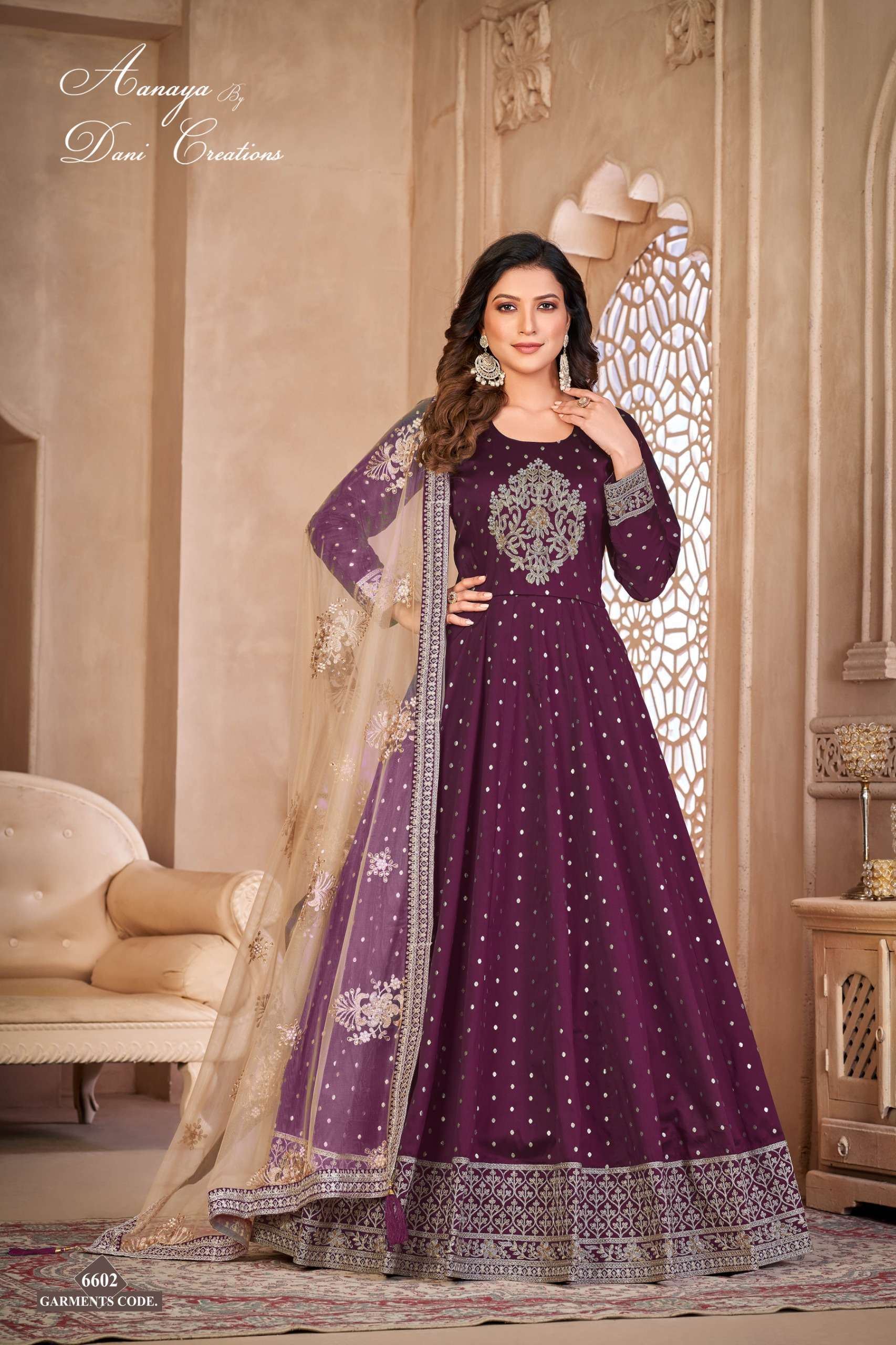 Dani Aanaya Vol 166 Tafeta Butti Innovative Look Indo Wholesale catalog