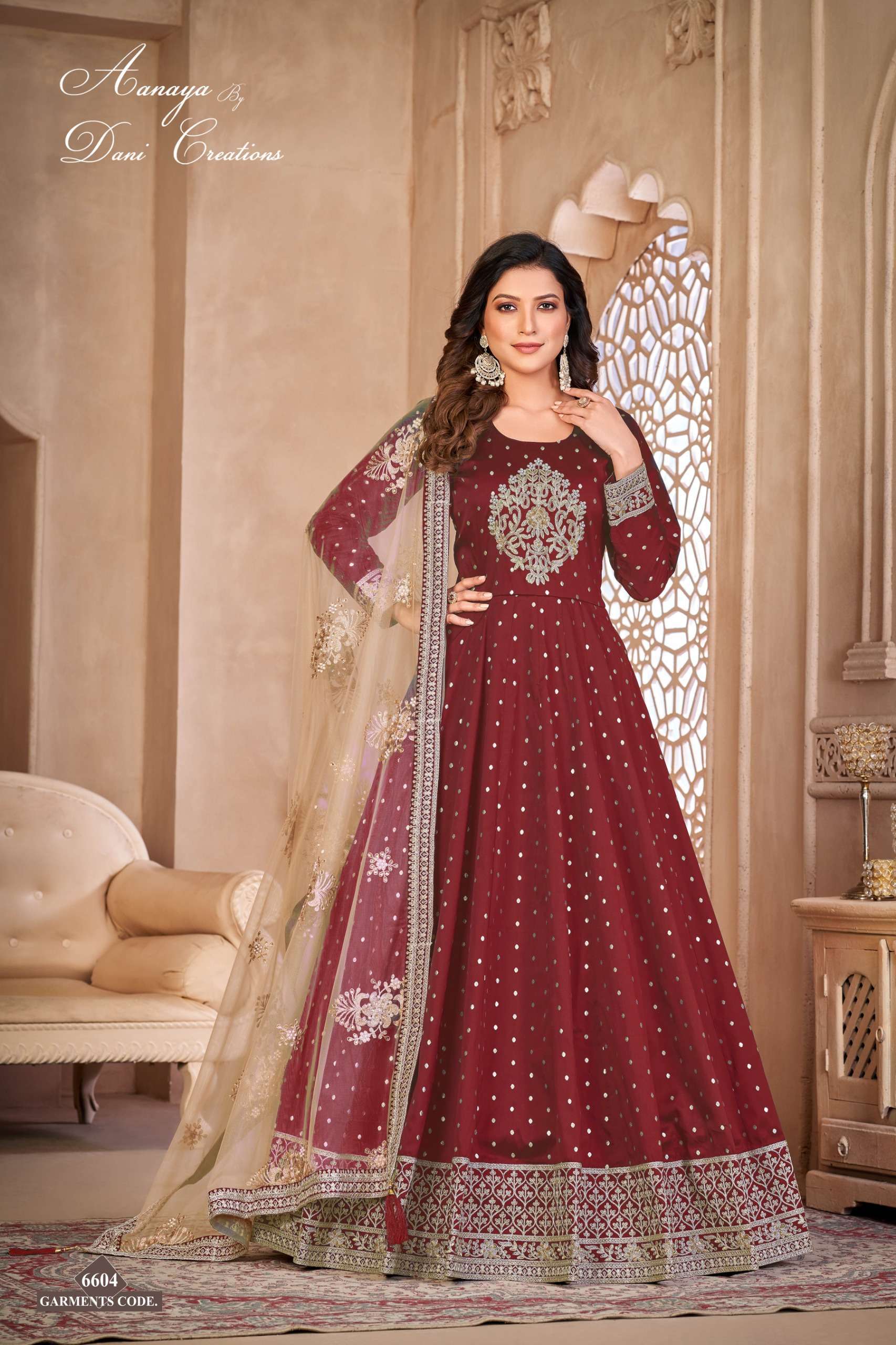 Dani Aanaya Vol 166 Tafeta Butti Innovative Look Indo Wholesale catalog
