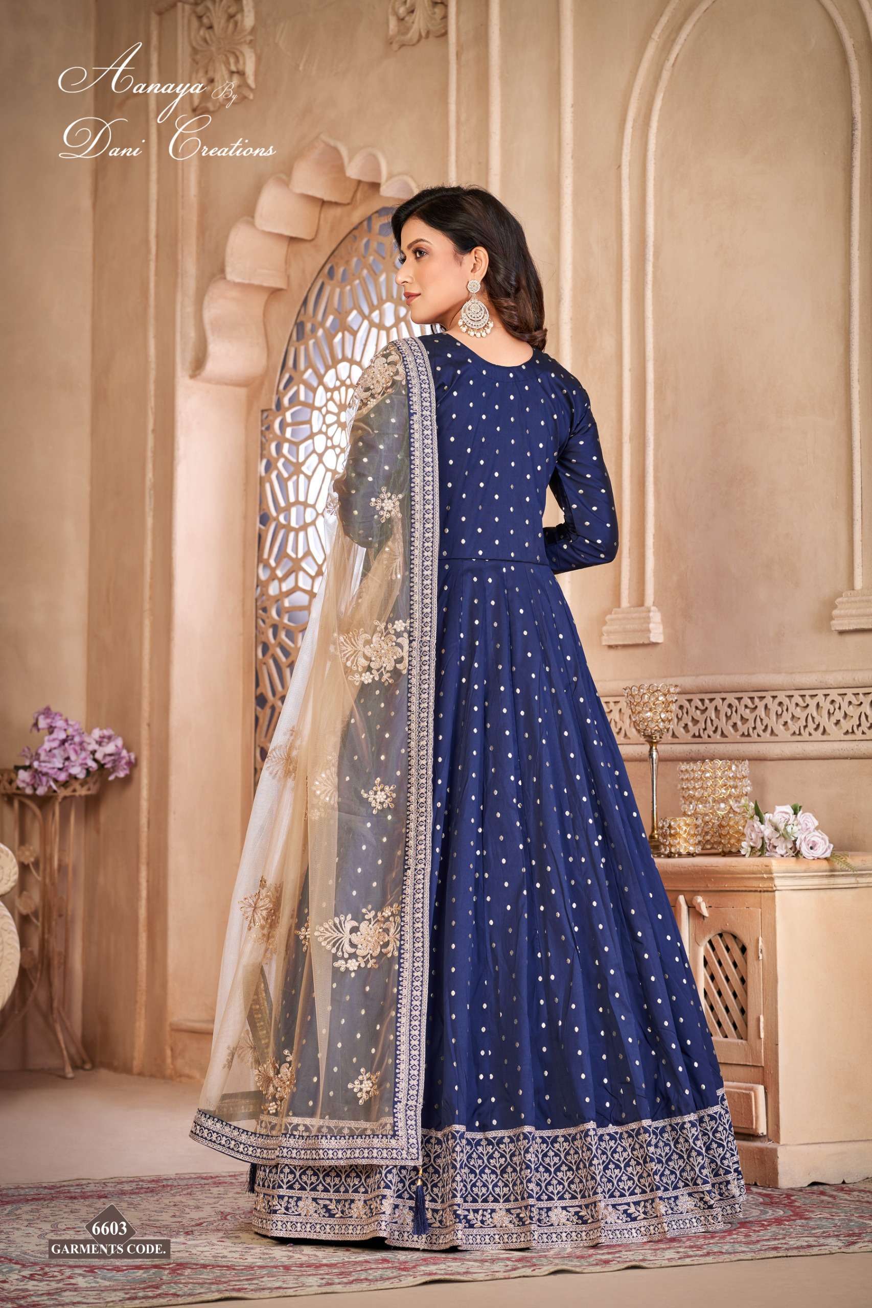 Dani Aanaya Vol 166 Tafeta Butti Innovative Look Indo Wholesale catalog