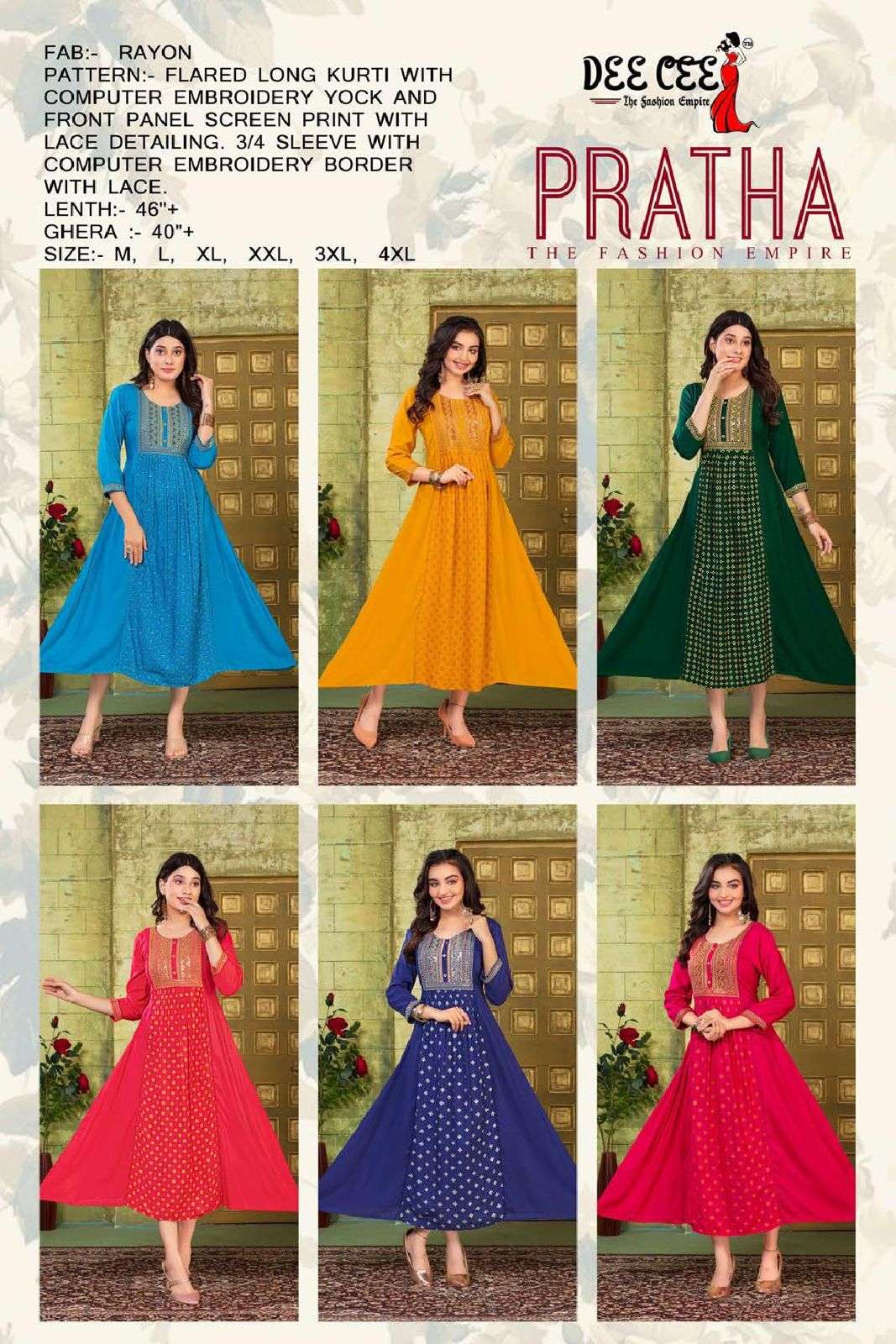 DEECEE PRATHA Kurti Wholesale catalog
