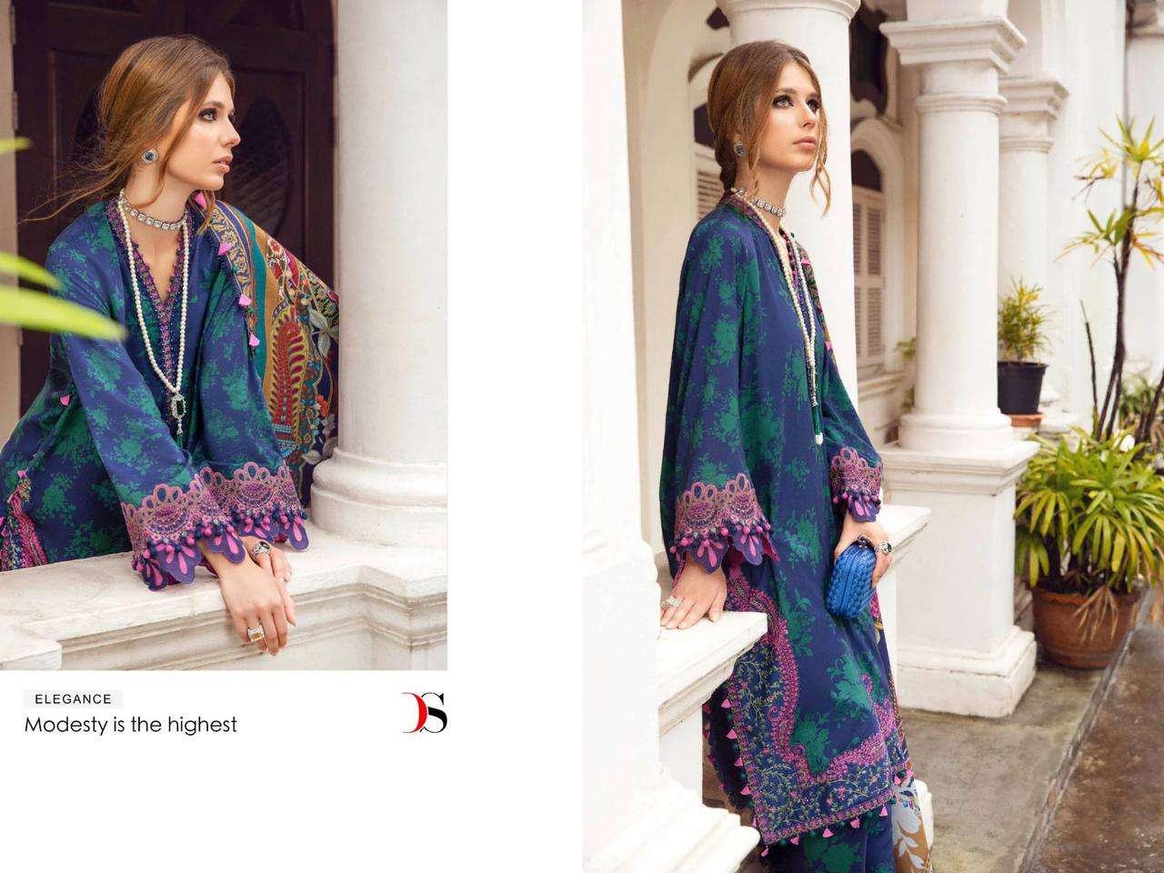 Deepsy Mariya B Mprint 5 Chiffon Dupatta Pakistani Suits Wholesale catalog