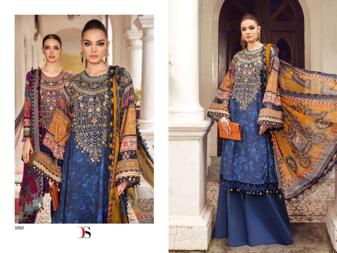 Deepsy Mariya B Mprint 5 Chiffon Dupatta Pakistani Suits Wholesale catalog
