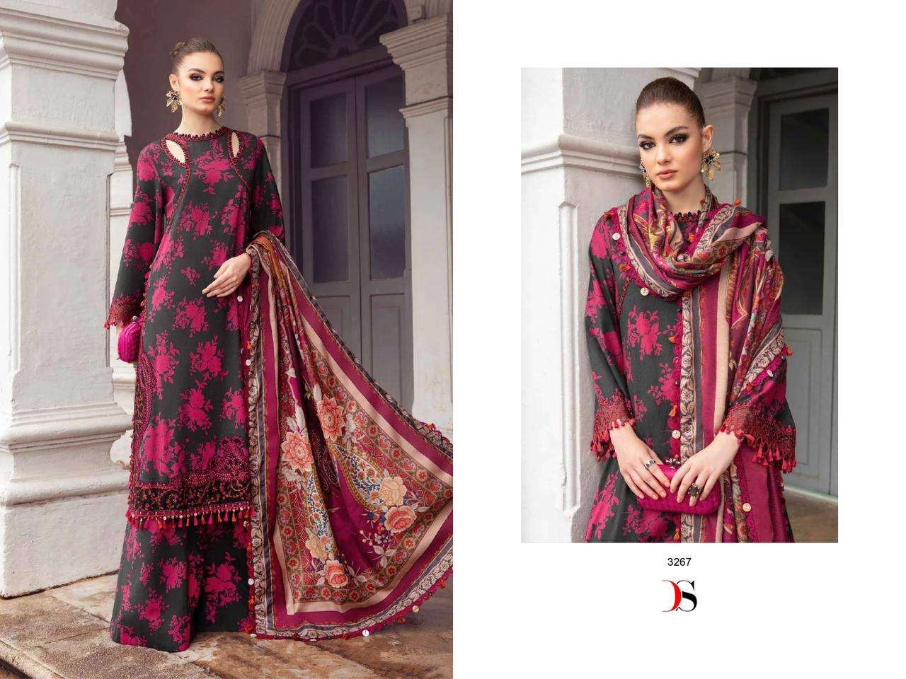 Deepsy Mariya B Mprint 5 Chiffon Dupatta Pakistani Suits Wholesale catalog