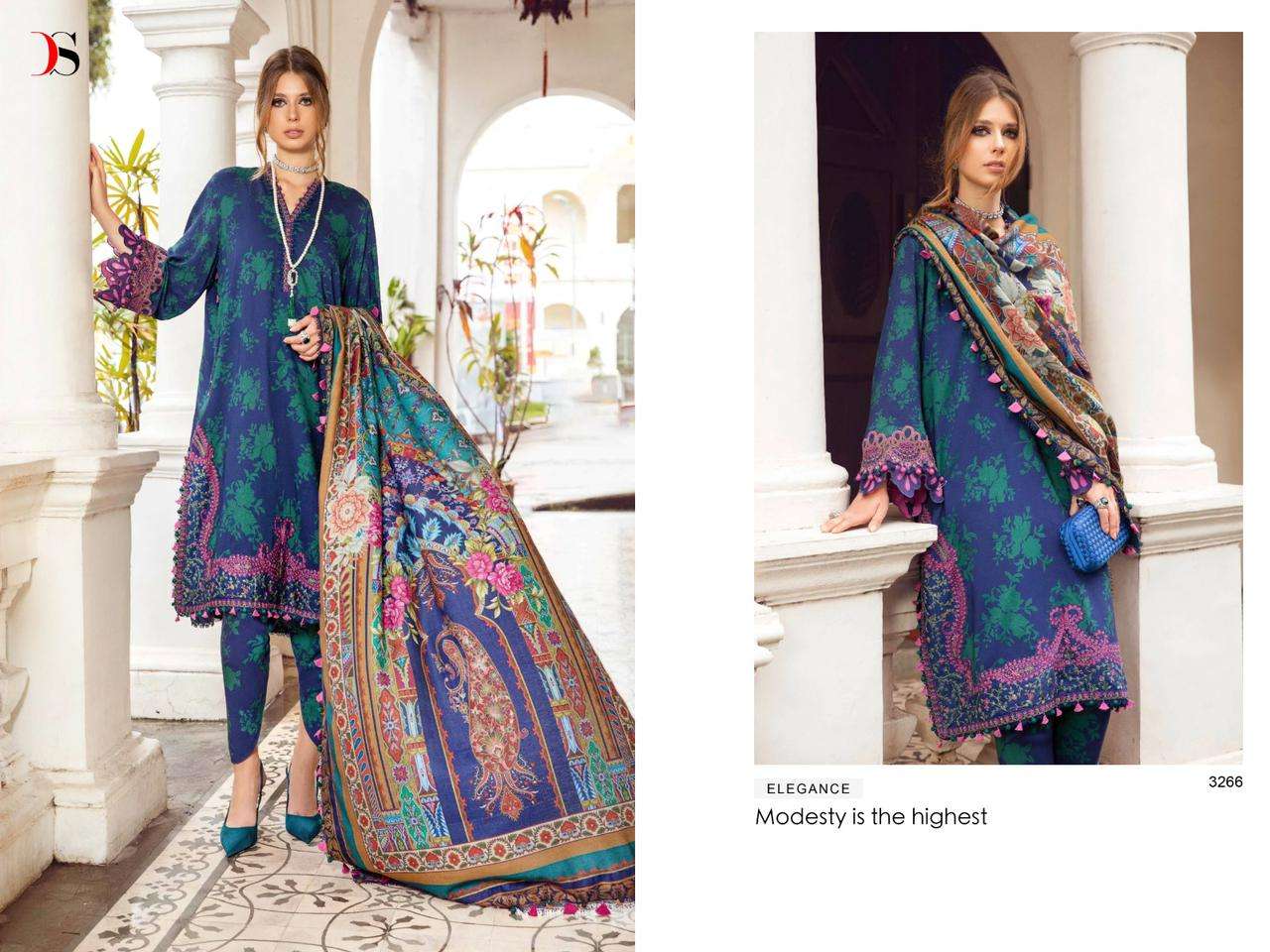 Deepsy Mariya B Mprint 5 Chiffon Dupatta Pakistani Suits Wholesale catalog