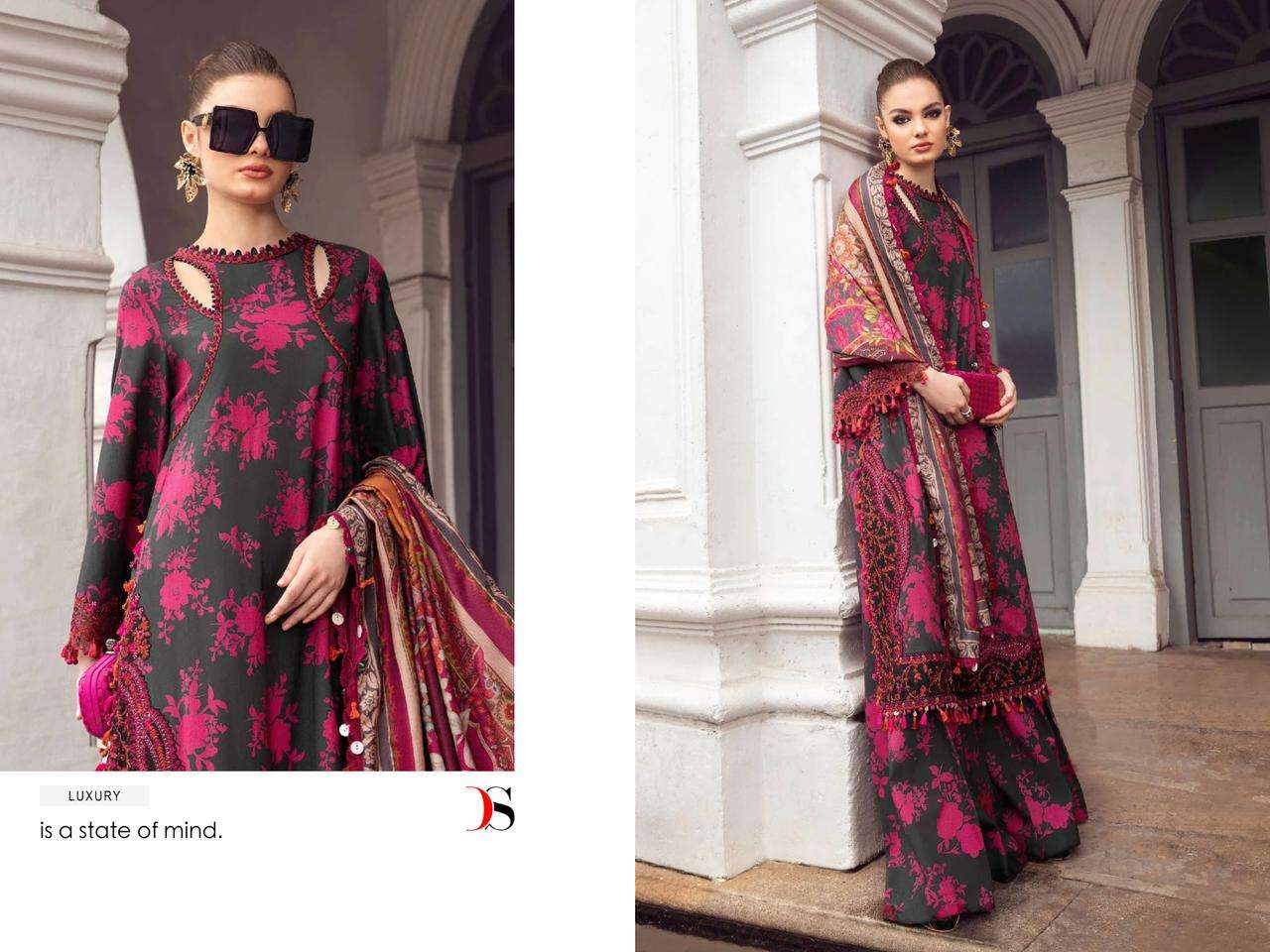 Deepsy Mariya B Mprint 5 Chiffon Dupatta Pakistani Suits Wholesale catalog