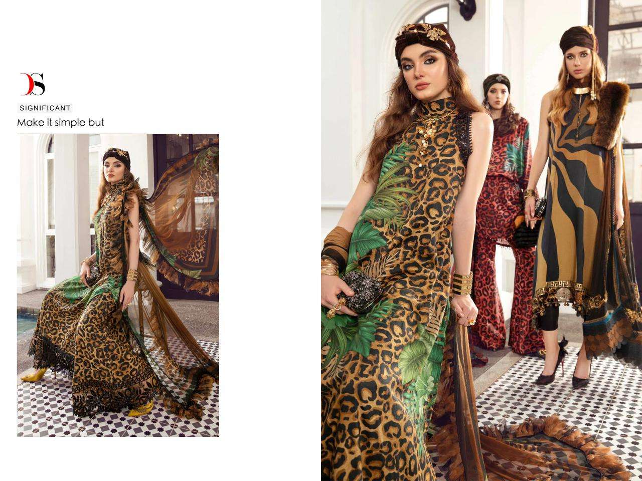 Deepsy Mariya B Mprint 5 Chiffon Dupatta Pakistani Suits Wholesale catalog