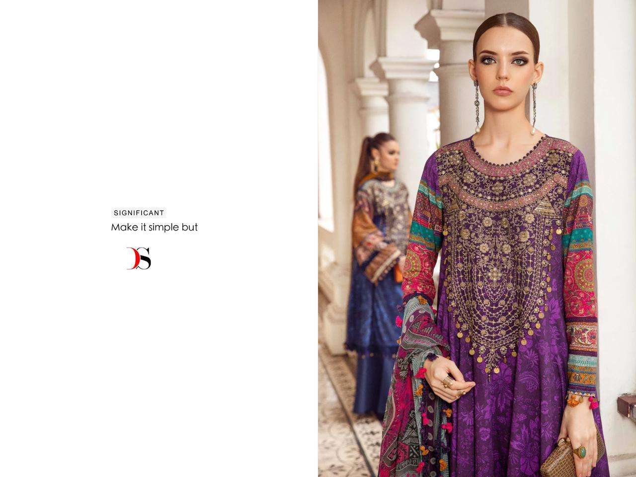 Deepsy Mariya B Mprint 5 Chiffon Dupatta Pakistani Suits Wholesale catalog