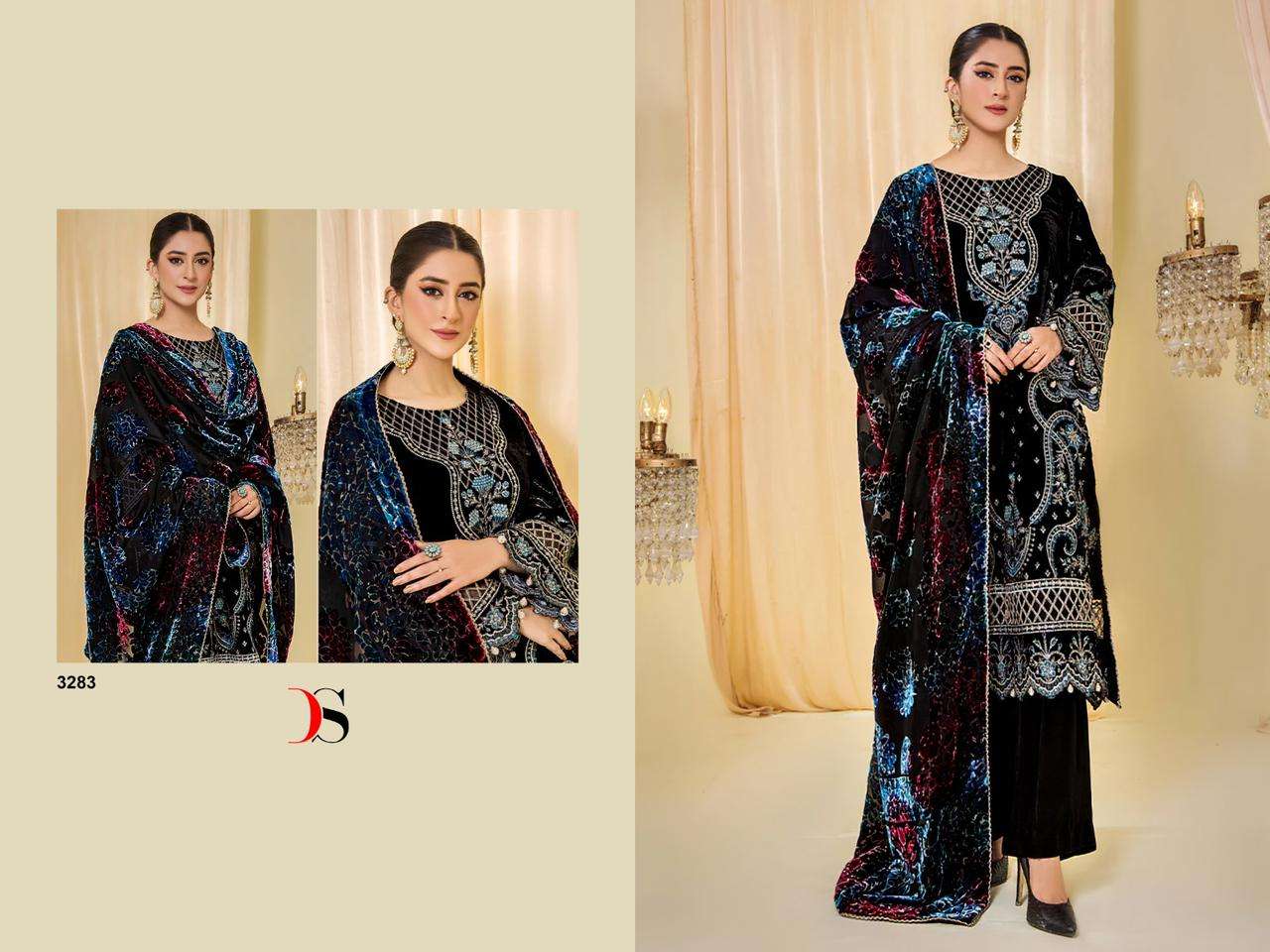 Deepsy Sana Safinaz Velvet Pakistani Salwar Kameez Wholesale catalog