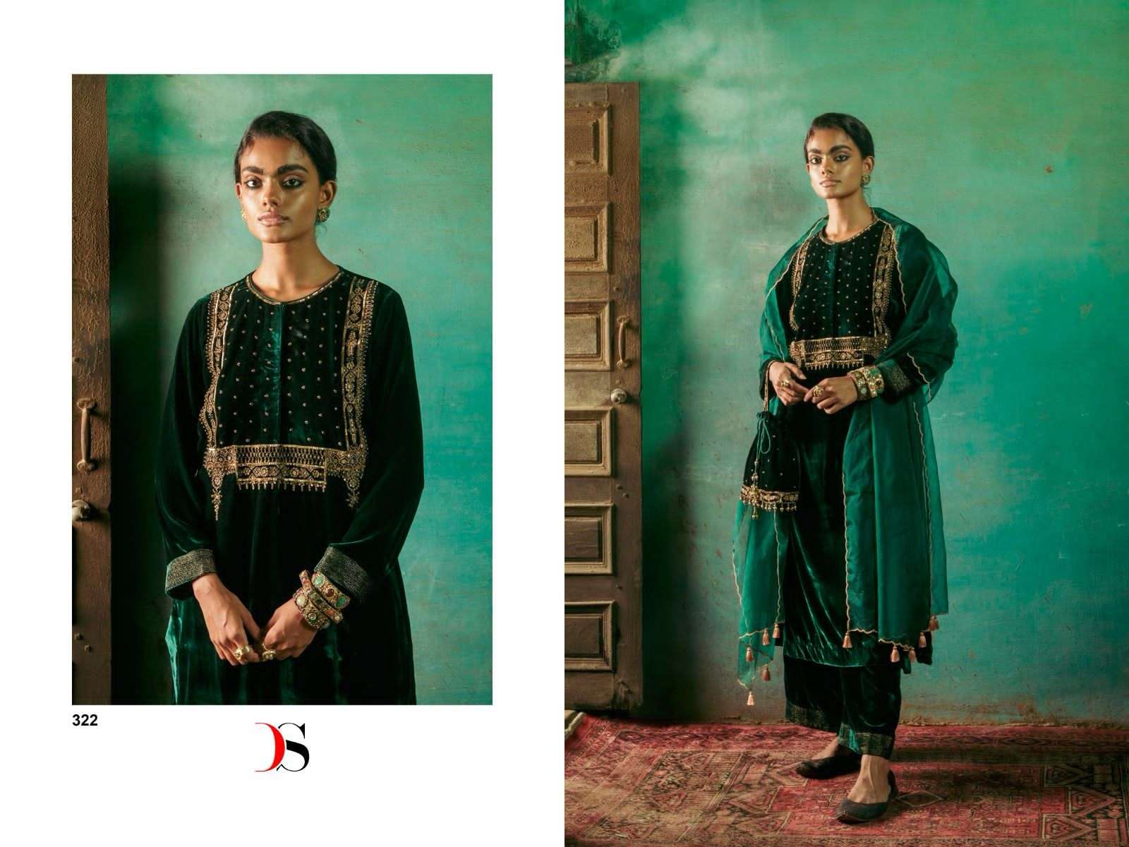 DEEPSY SUITS Firodus Velvet with heavy embroidery  Salwar Kameez Wholesale catalog