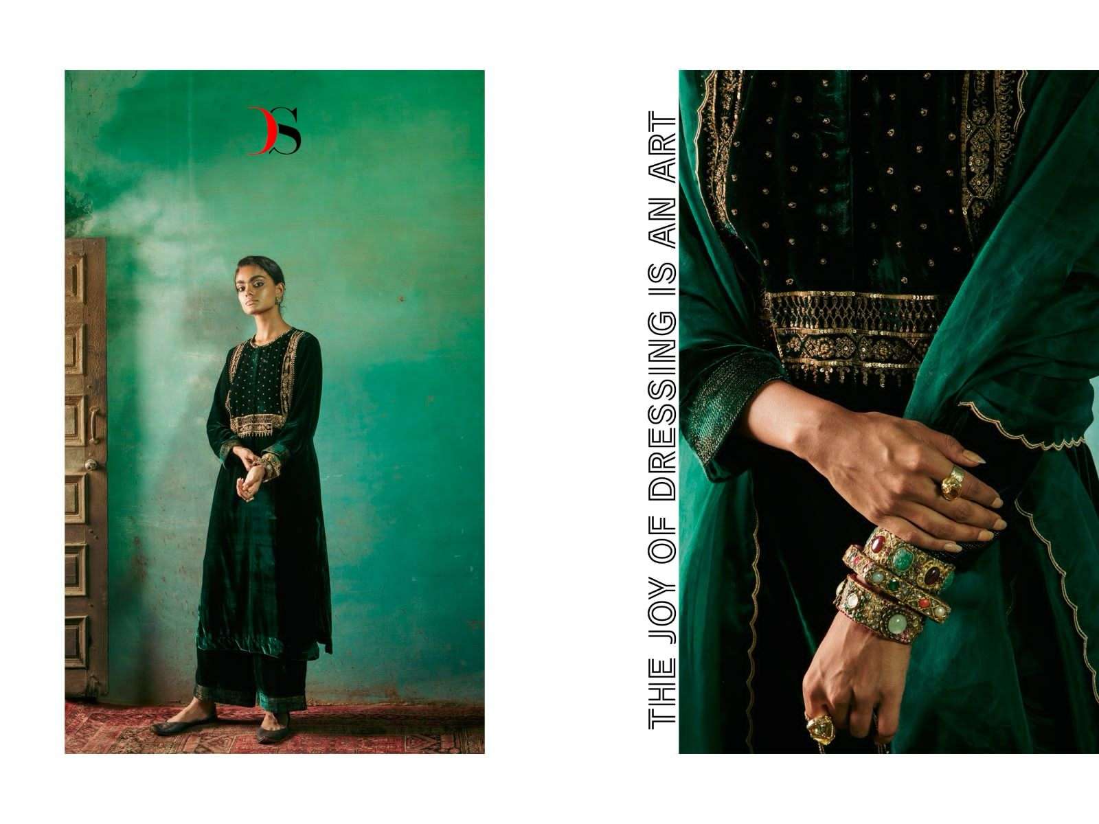DEEPSY SUITS Firodus Velvet with heavy embroidery  Salwar Kameez Wholesale catalog