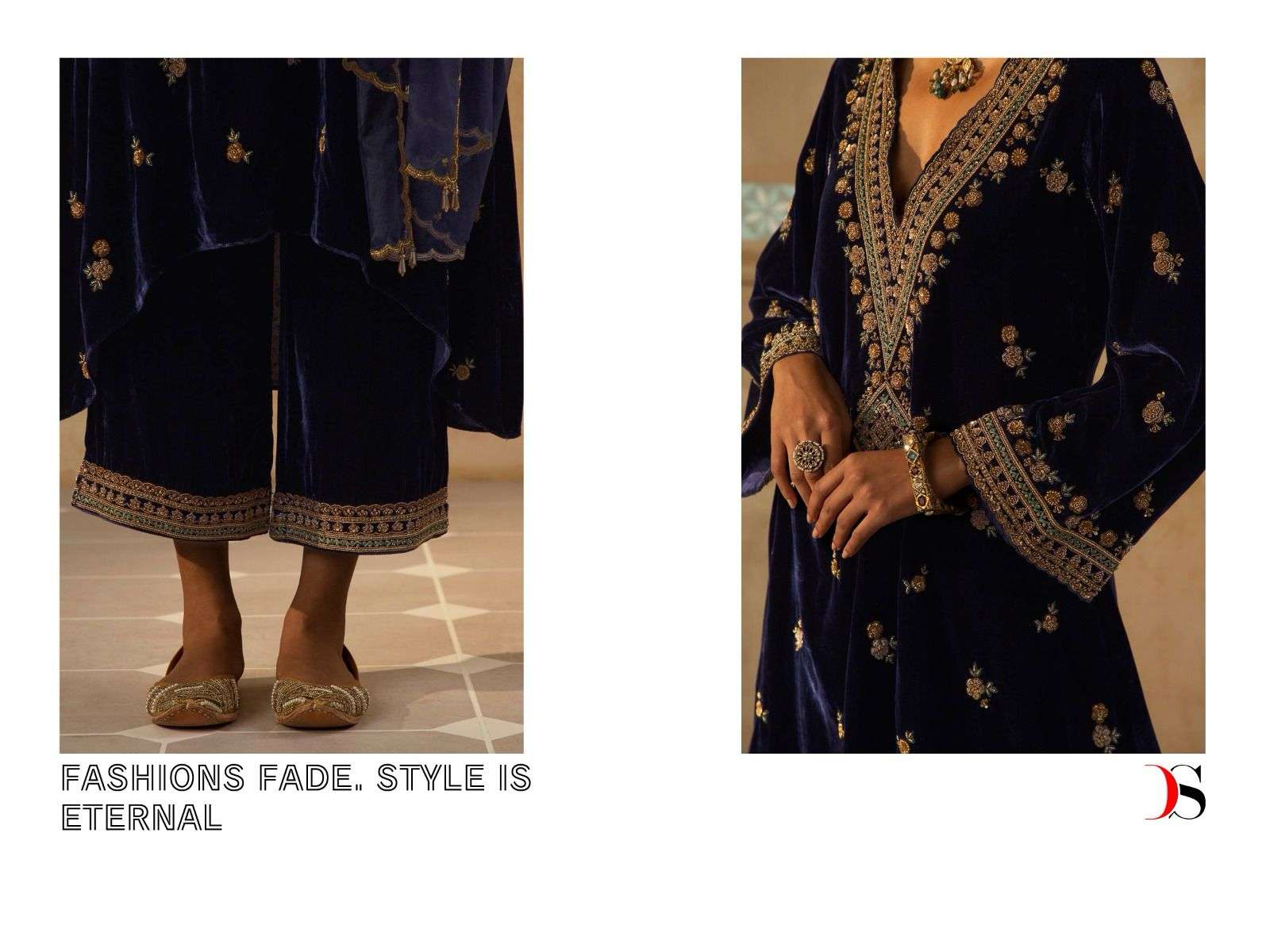 DEEPSY SUITS Firodus Velvet with heavy embroidery  Salwar Kameez Wholesale catalog