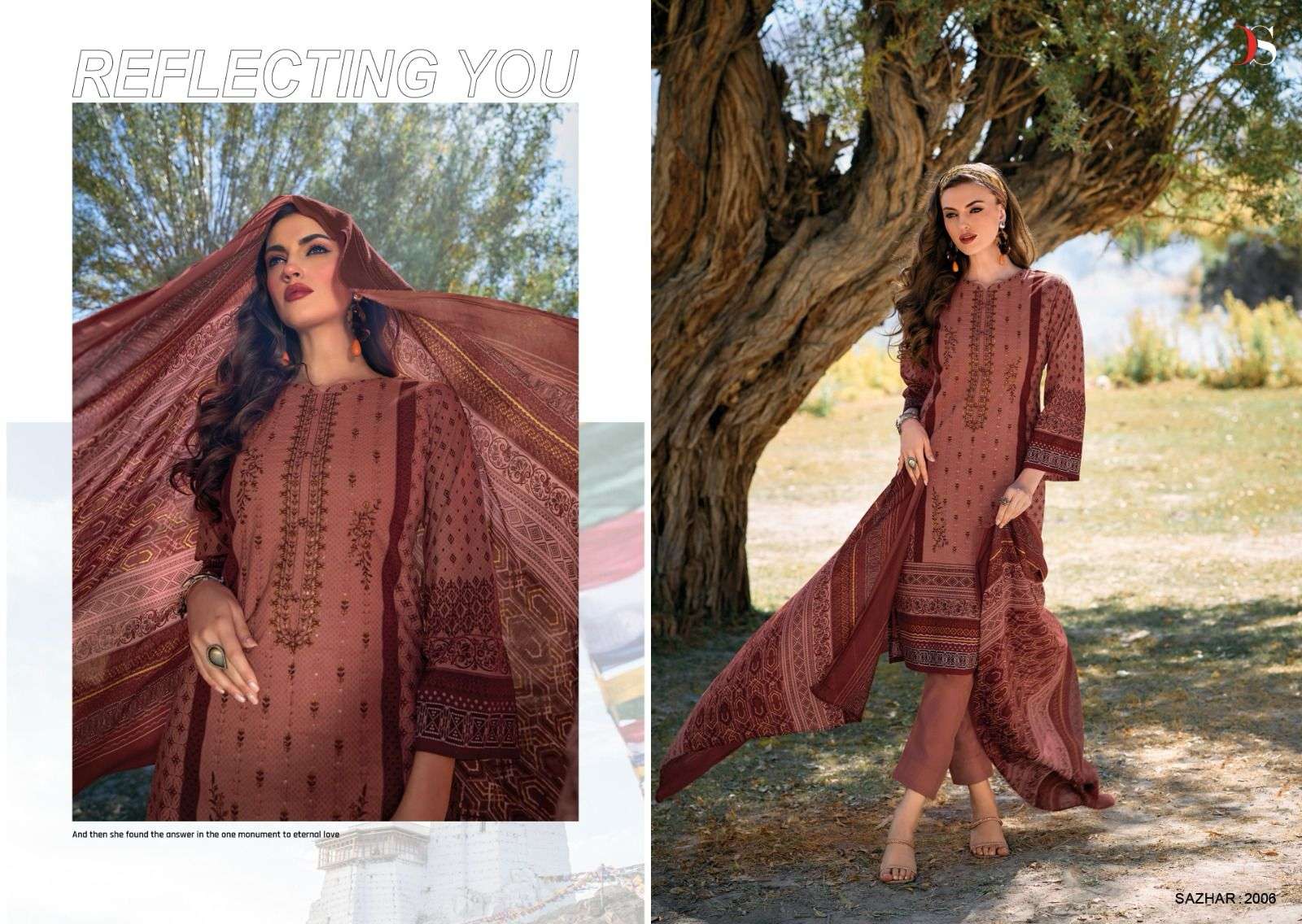 DEEPSY SUITS SHAZAR-2 Pure Pashmina with heavy  self embroidery  Salwar Kameez Wholesale catalog