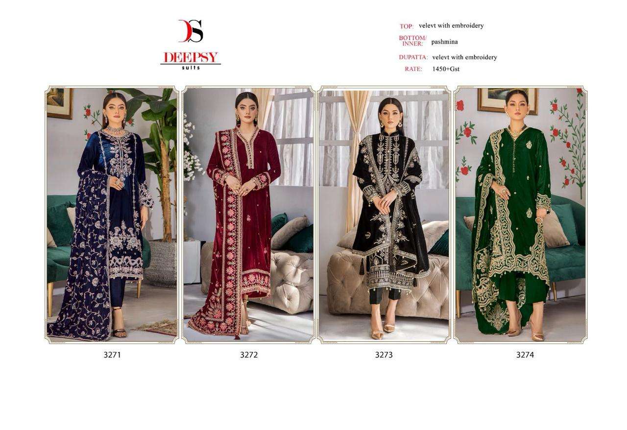 Deepsy Velvet 23 Vol 3 Pashmina Salwar Kameez Wholesale catalog