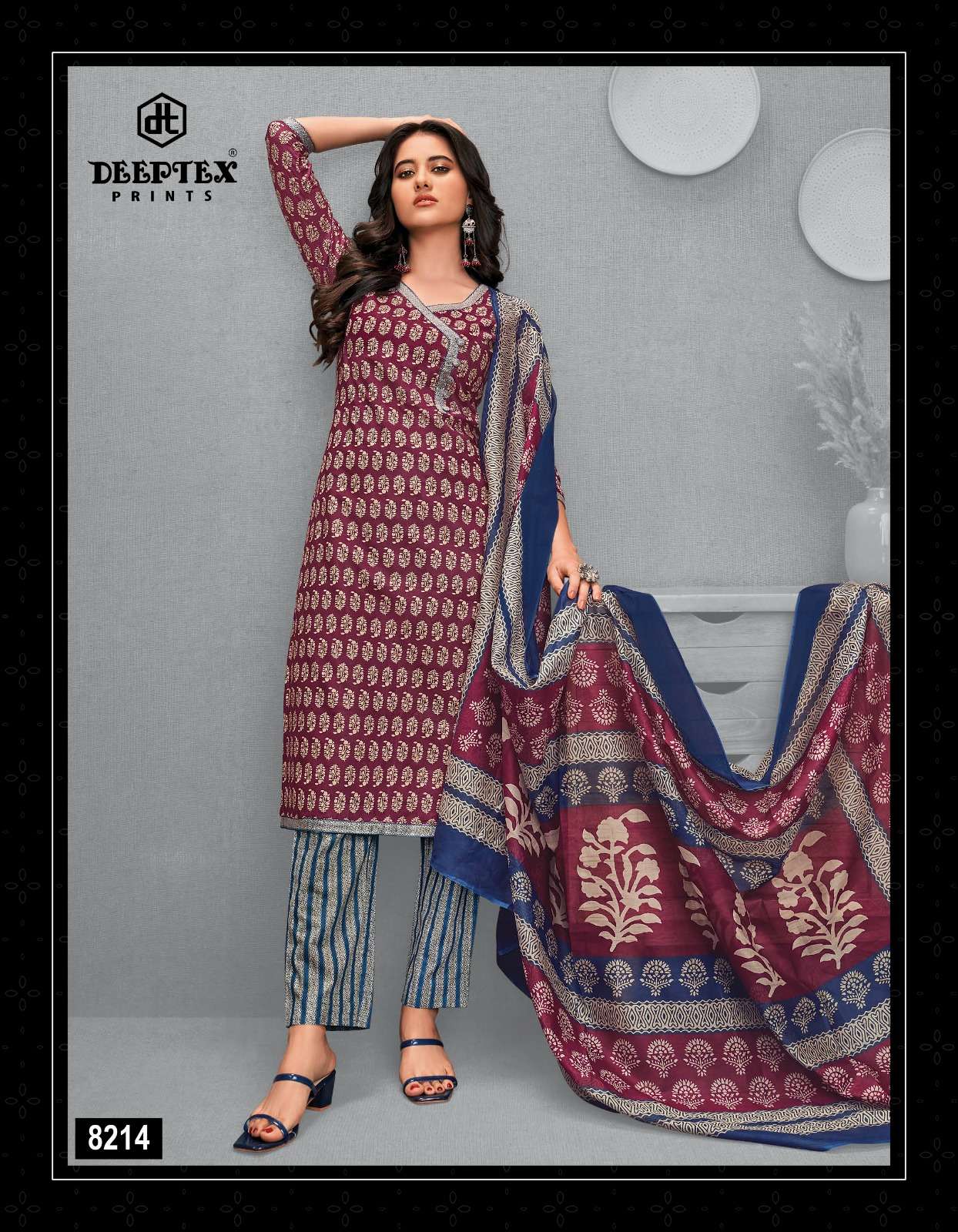 Deeptex Miss India Vol 82 Cotton Dress Material Wholesale catalog