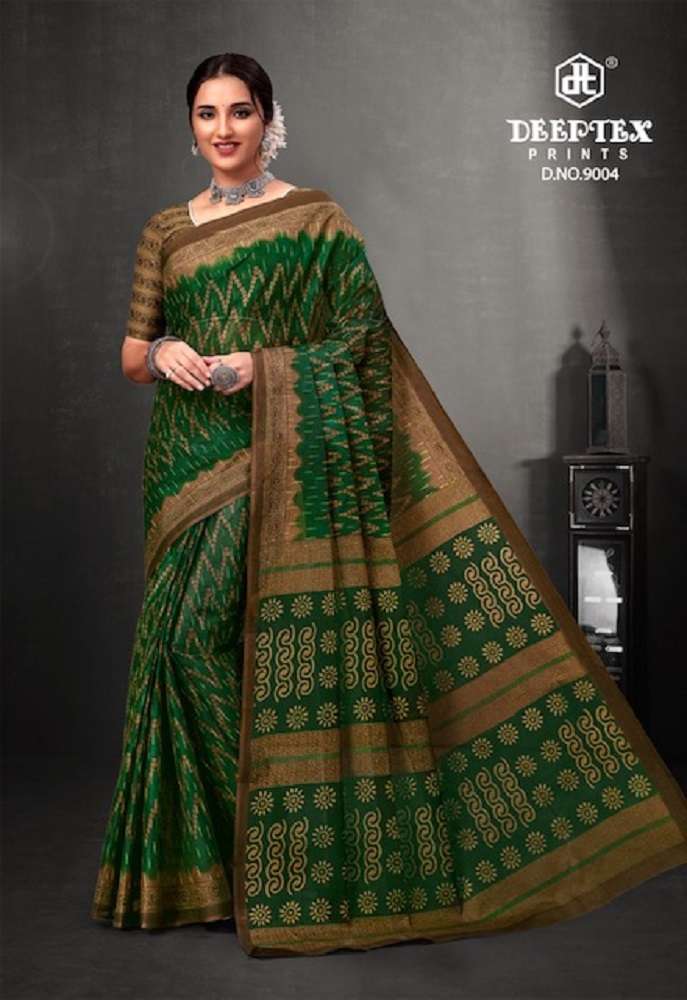 Deeptex Prime Time Vol 9 Cotton Printed Sarees Wholesale catalog