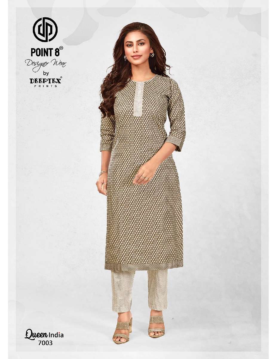Deeptex Queen India Vol-7 -Kurti With Pant -Wholesale Catalog