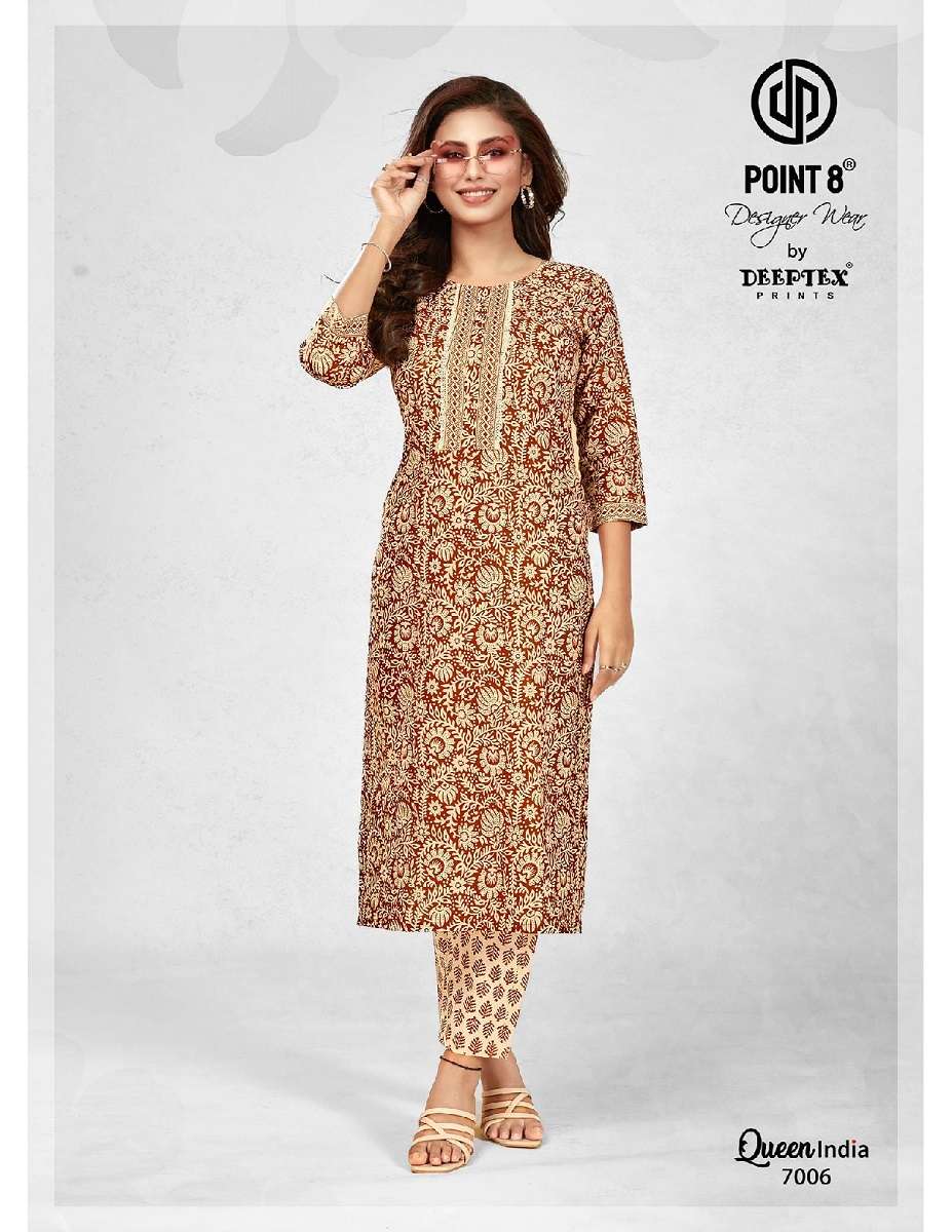 Deeptex Queen India Vol-7 -Kurti With Pant -Wholesale Catalog
