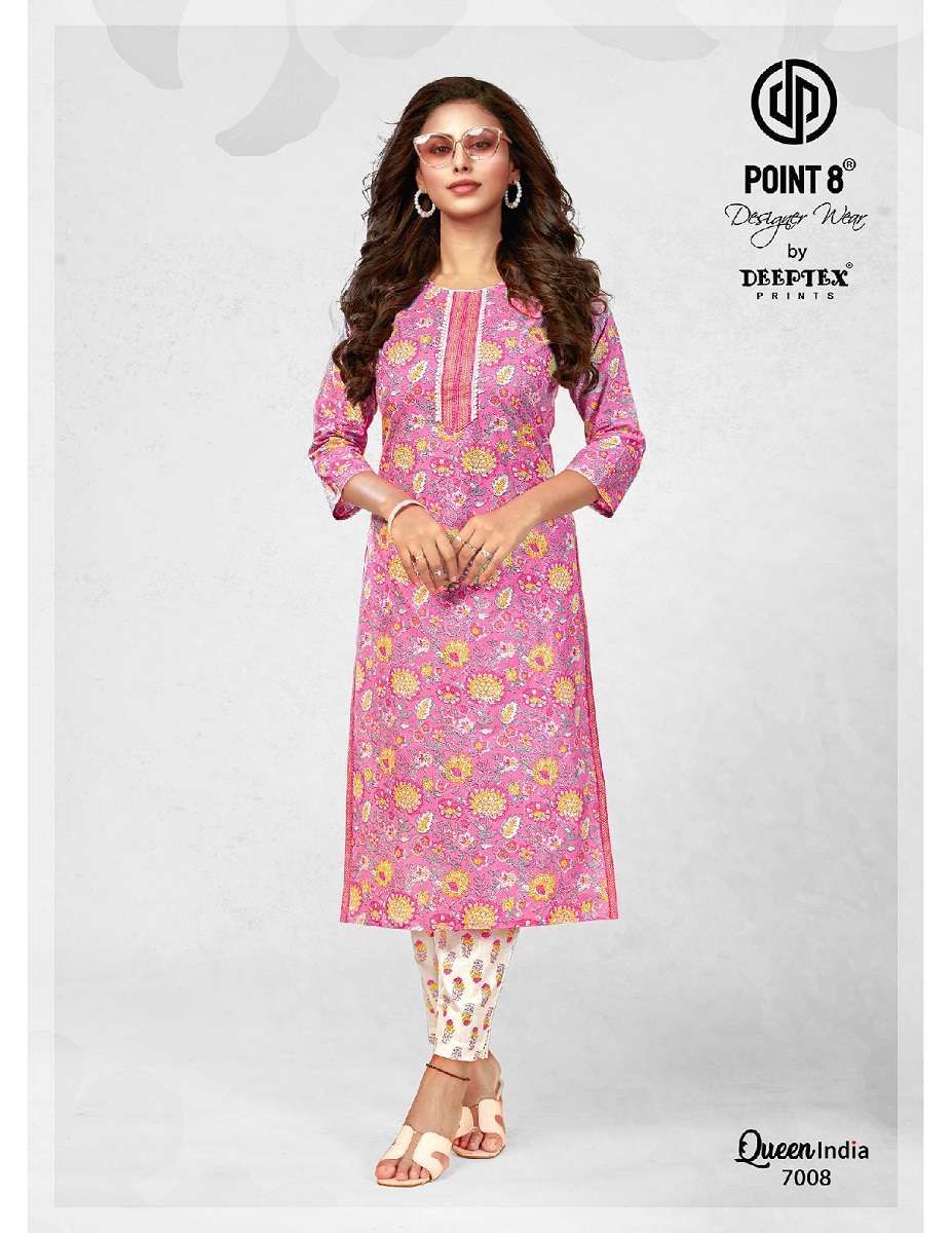 Deeptex Queen India Vol-7 -Kurti With Pant -Wholesale Catalog