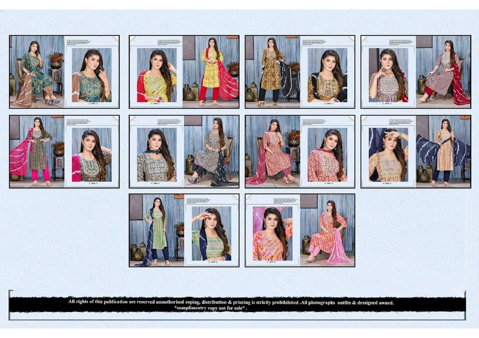 FT BINDAAS Rayon Foil print with embroidery and naira cut Kurti Wholesale catalog