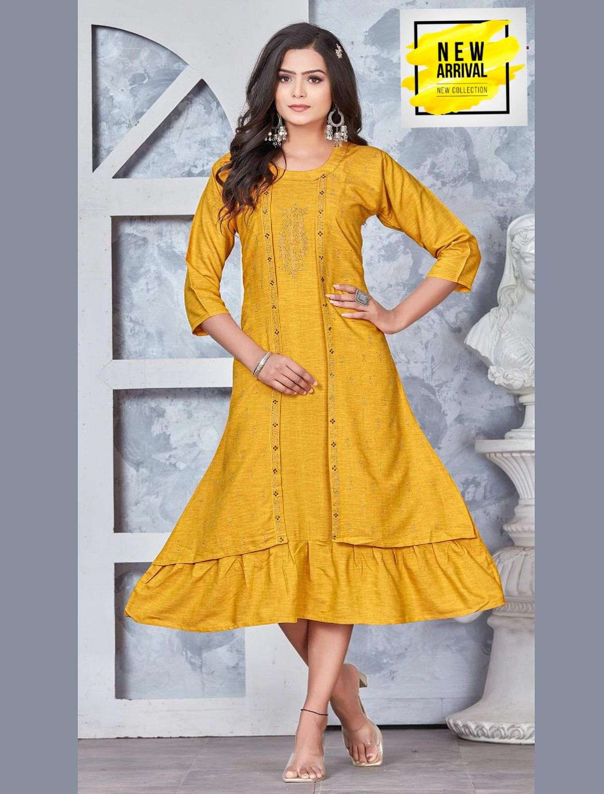 FT JESHIKA 2 LIQUED RAYON PLAIN Kurti Wholesale catalog