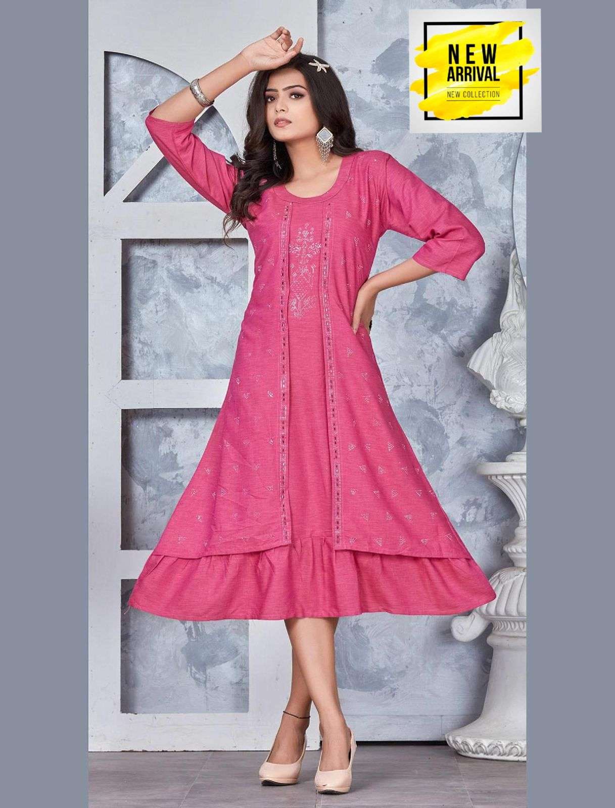 FT JESHIKA 2 LIQUED RAYON PLAIN Kurti Wholesale catalog