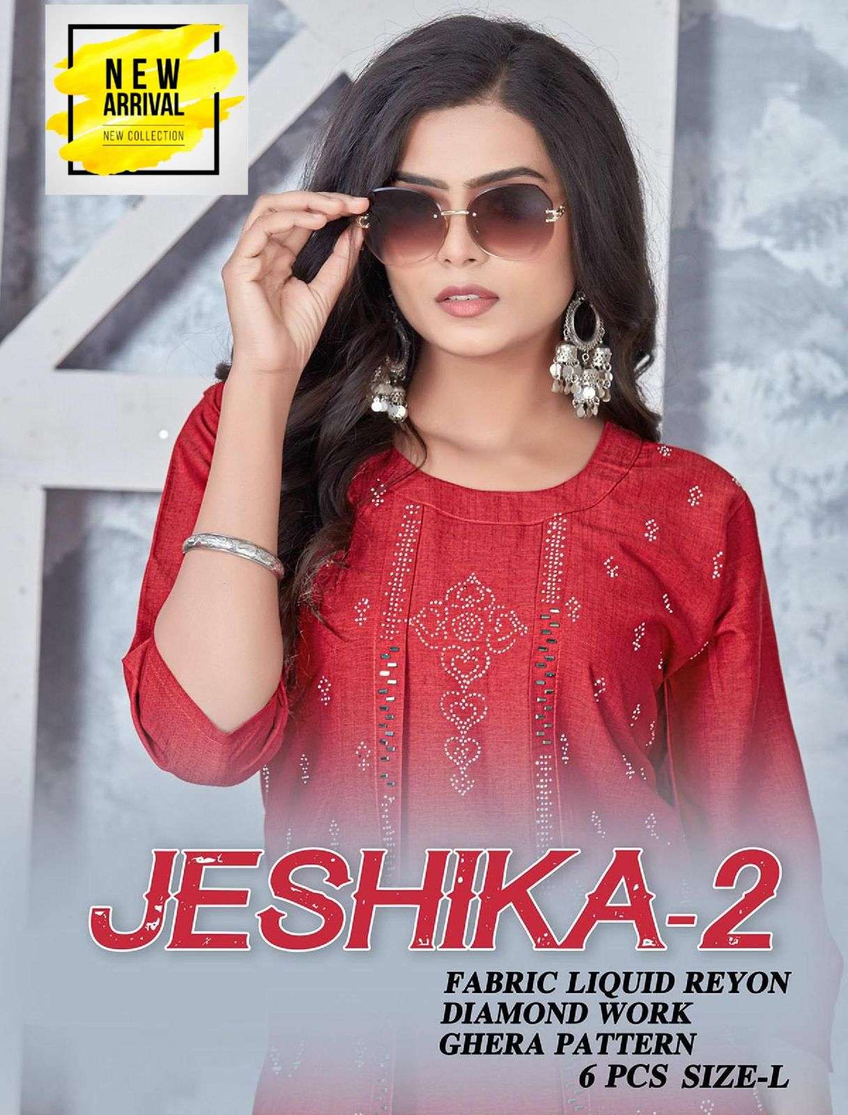 FT JESHIKA 2 LIQUED RAYON PLAIN Kurti Wholesale catalog
