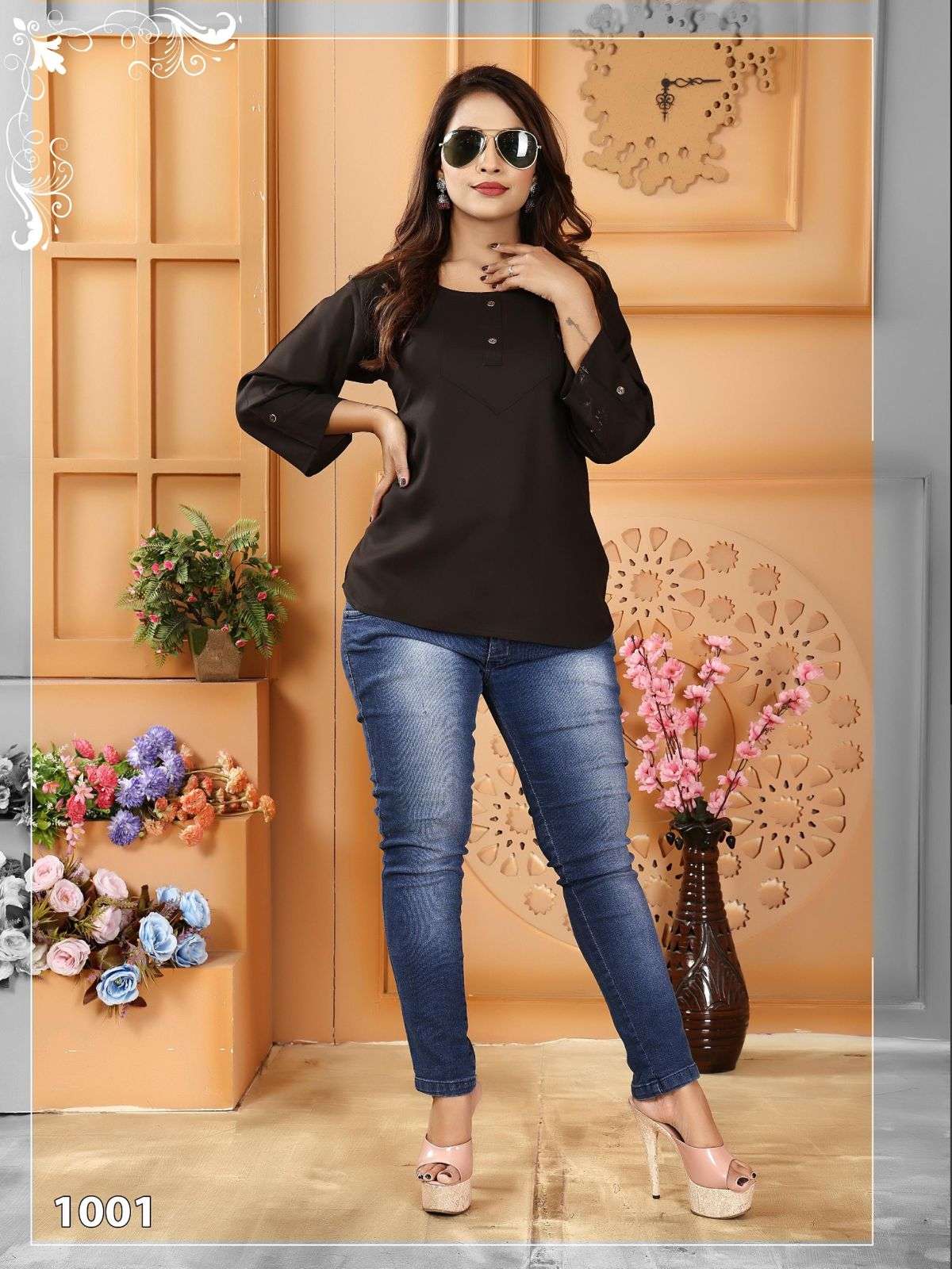 FT POLAR RAYON PLAIN Kurti Wholesale catalog