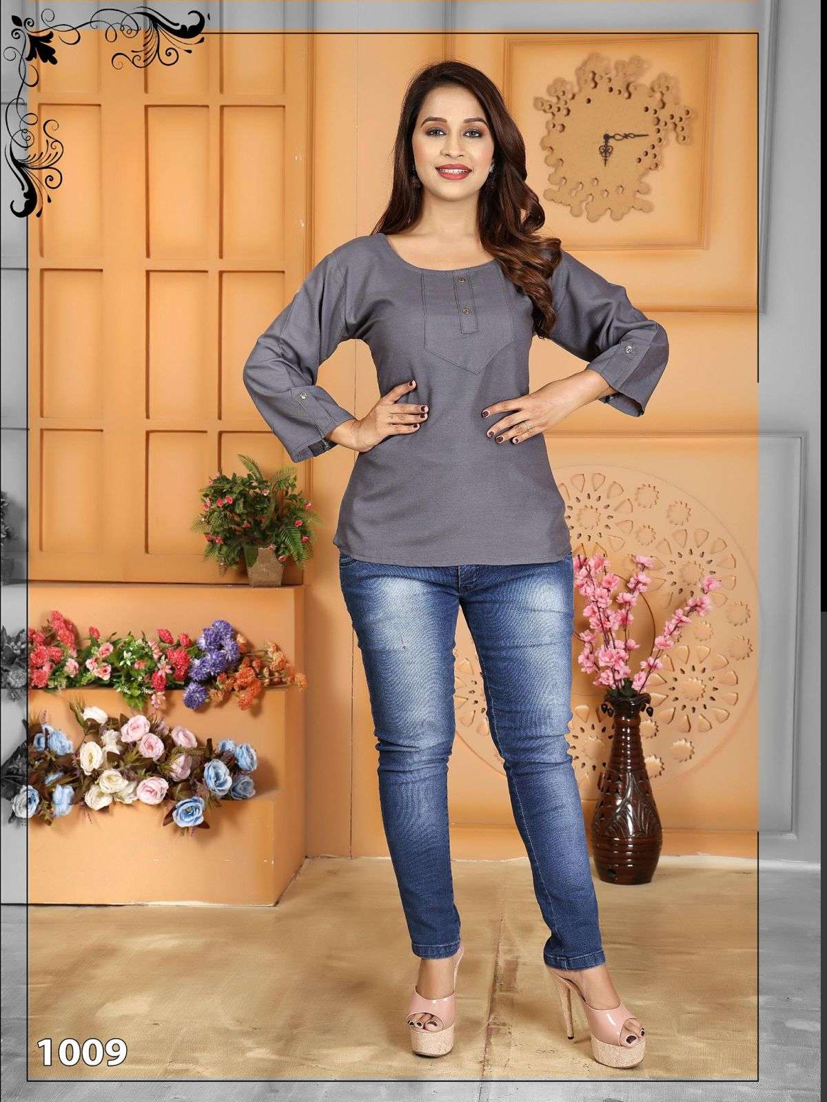 FT POLAR RAYON PLAIN Kurti Wholesale catalog
