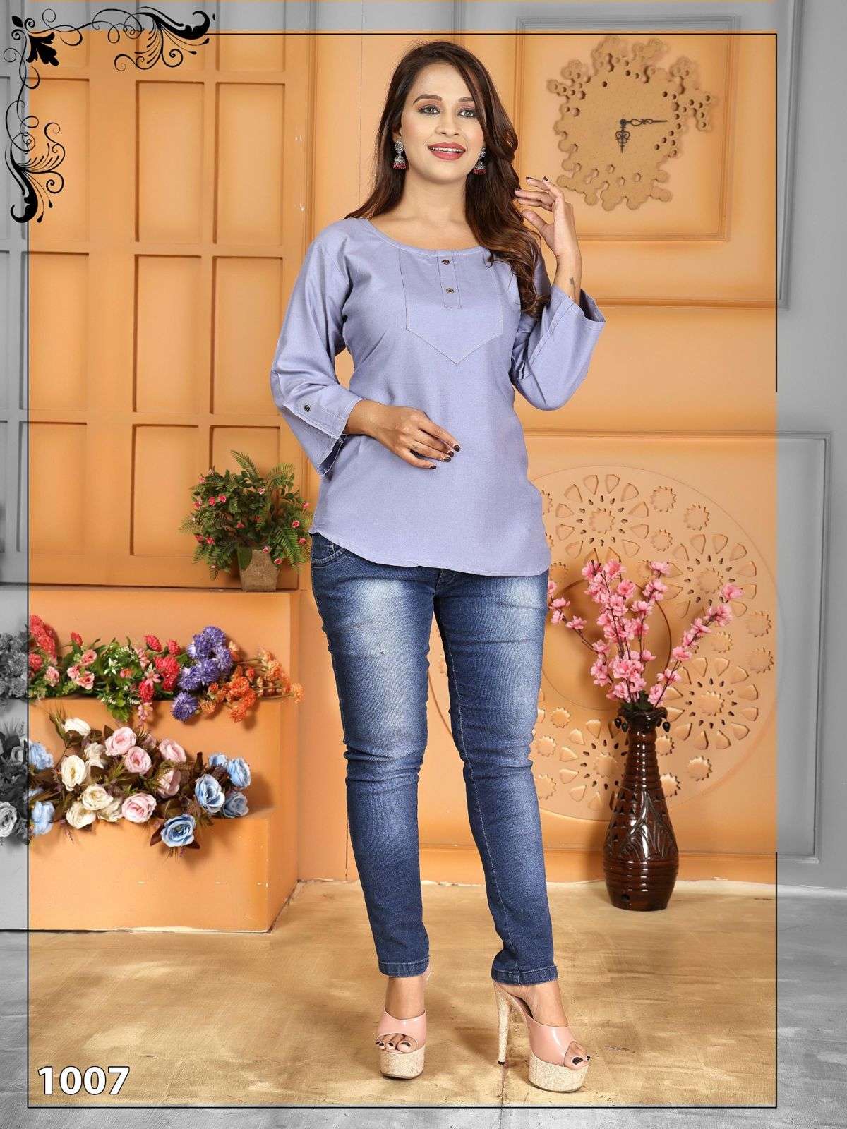 FT POLAR RAYON PLAIN Kurti Wholesale catalog