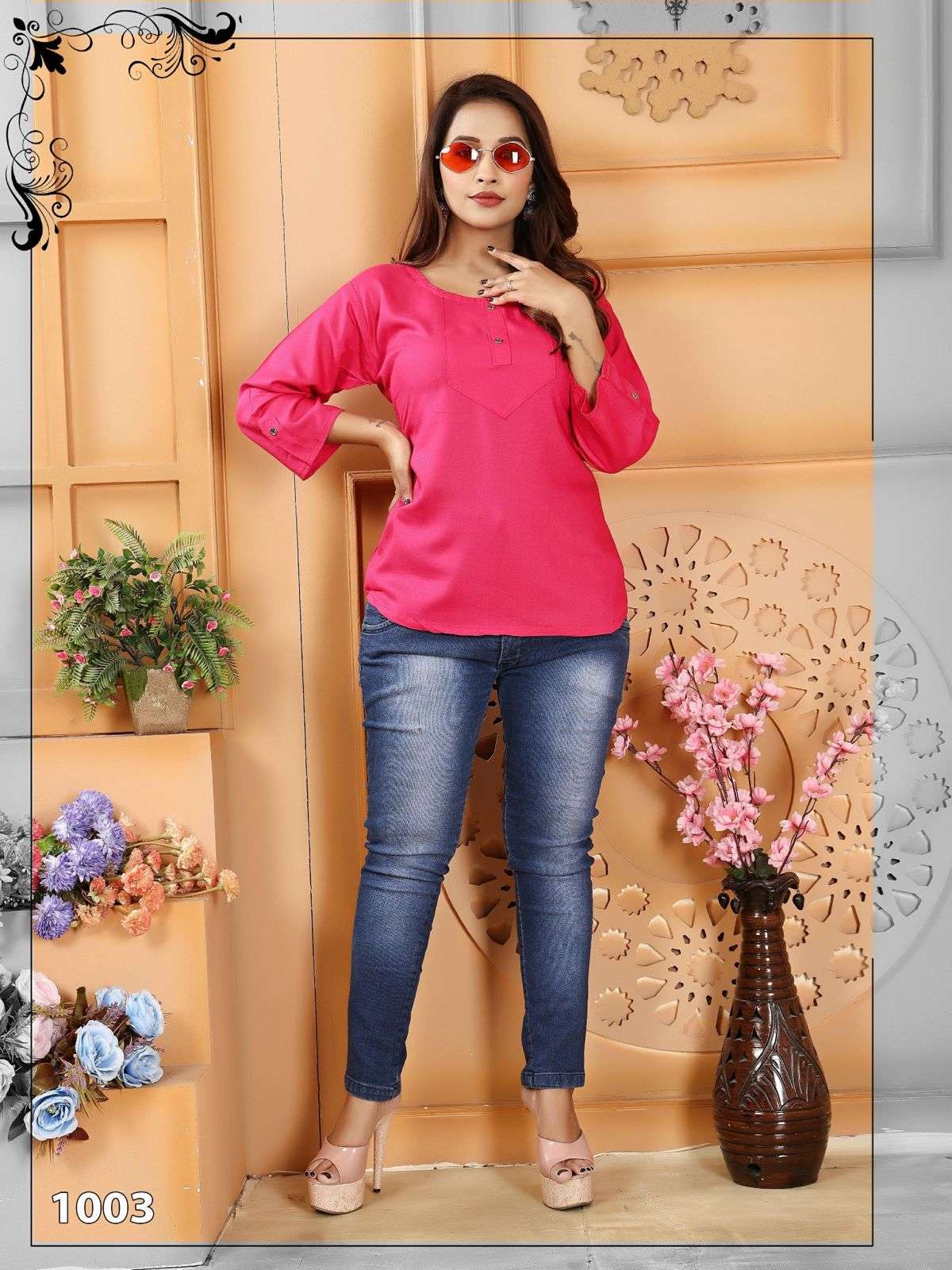 FT POLAR RAYON PLAIN Kurti Wholesale catalog