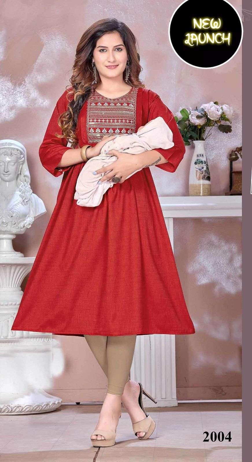 Rayon on sale plain kurti