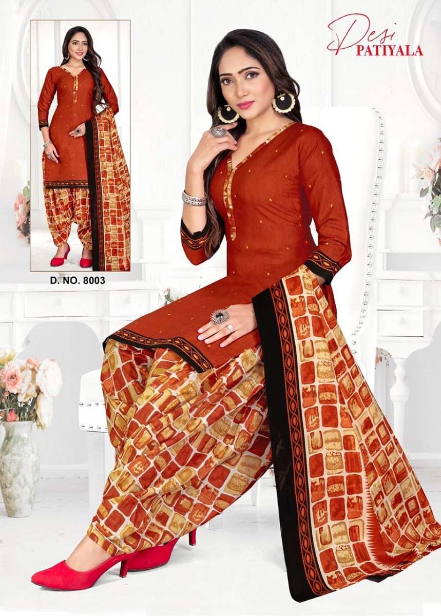 Ganesha Desi Patiyala Vol-8 -Readymade With Inner -Wholesale Catalog