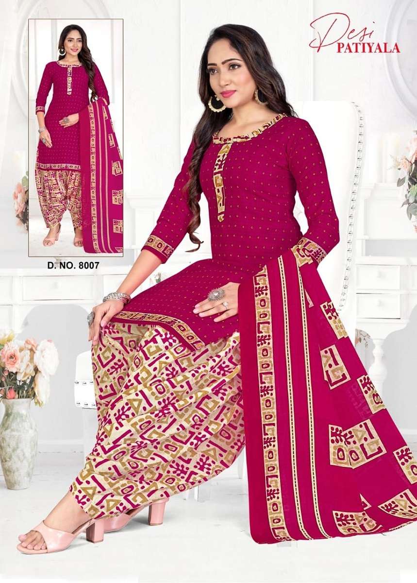 Ganesha Desi Patiyala Vol-8 -Readymade With Inner -Wholesale Catalog