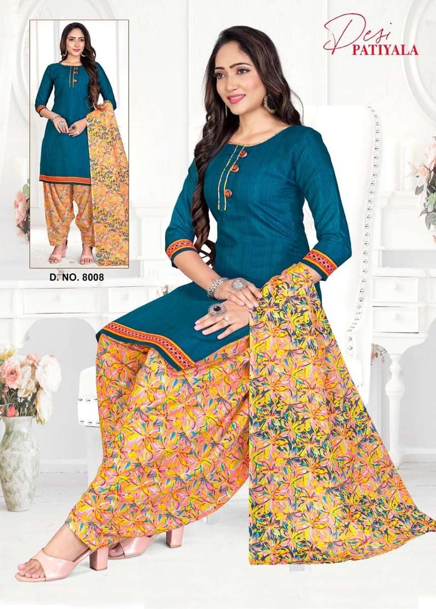 Ganesha Desi Patiyala Vol-8 -Readymade With Inner -Wholesale Catalog